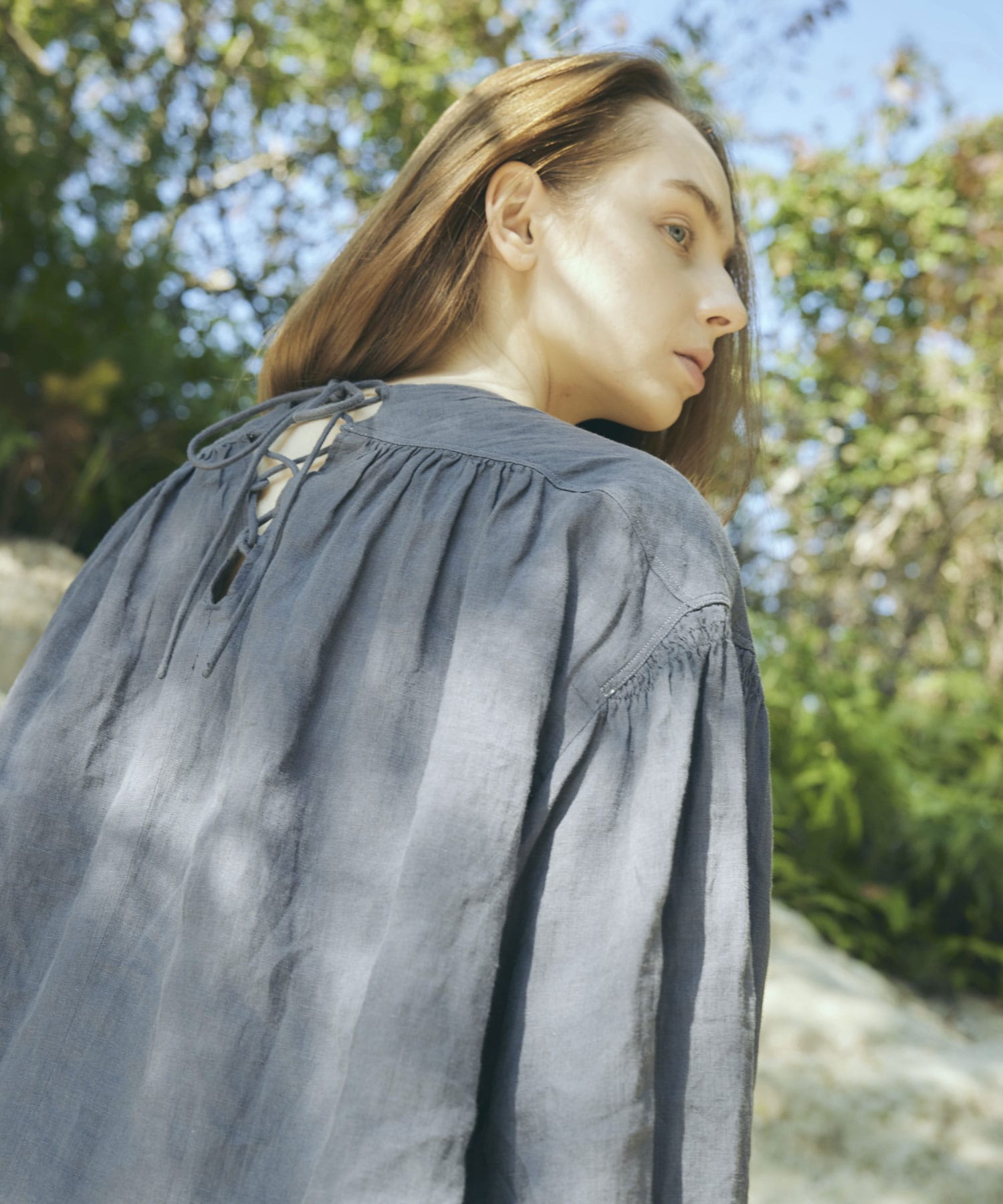 B2739 60フレンチリネンブラウス