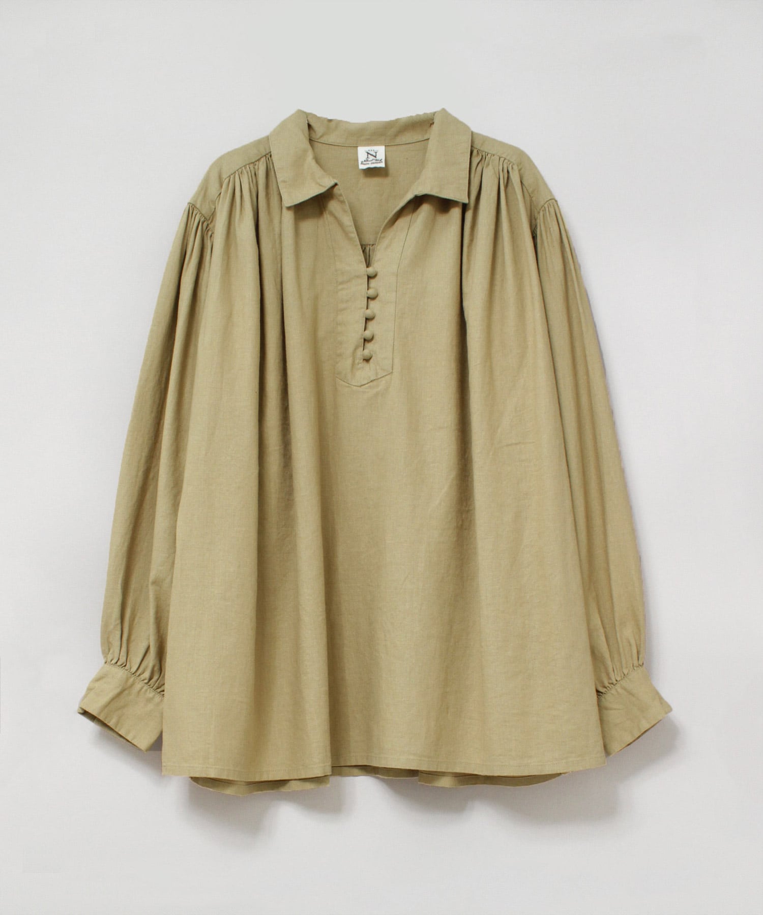 B2794 リネンレーヨンボリュームブラウス