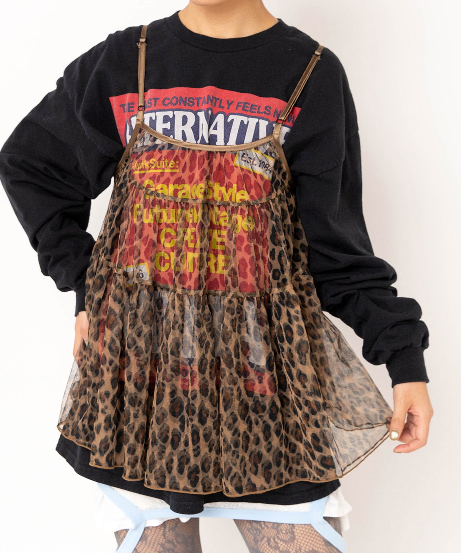 【3月中旬納期】B2806 チュールメッシュキャミ