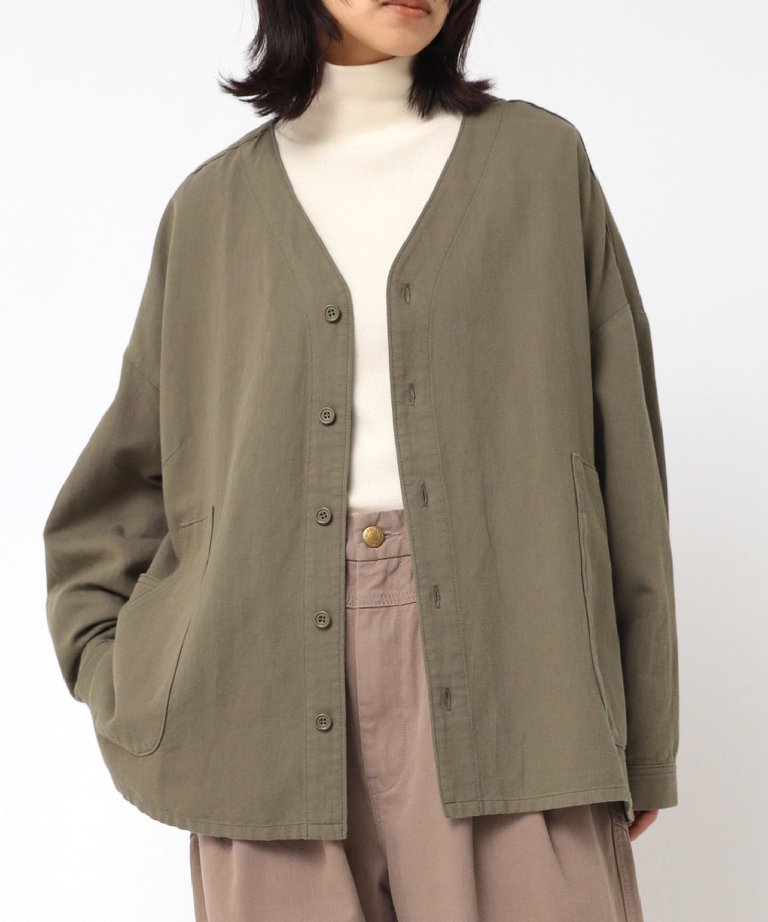 B2857 フレンチワークシャツジャケット