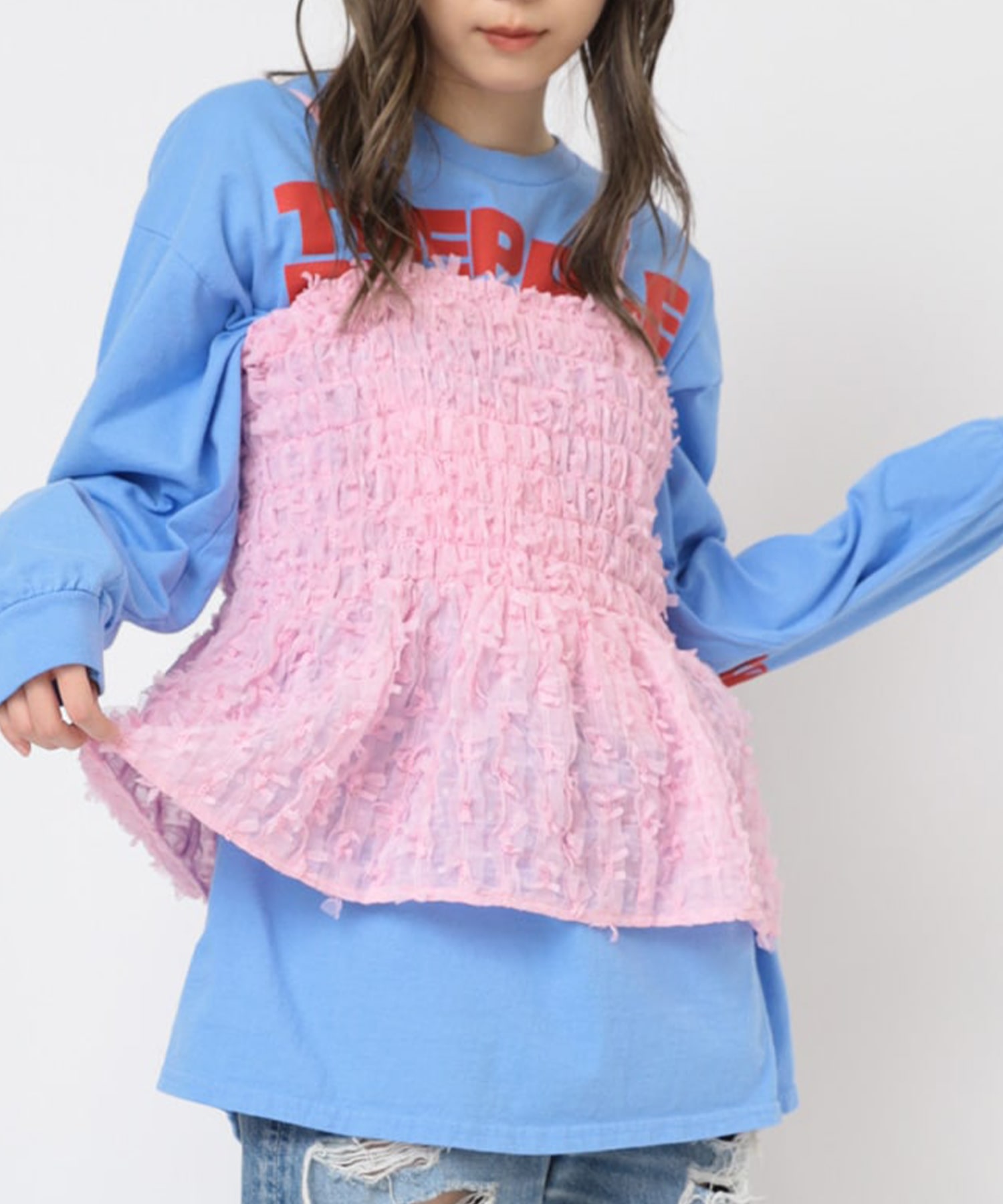 B2859 リボンシアーキャミ