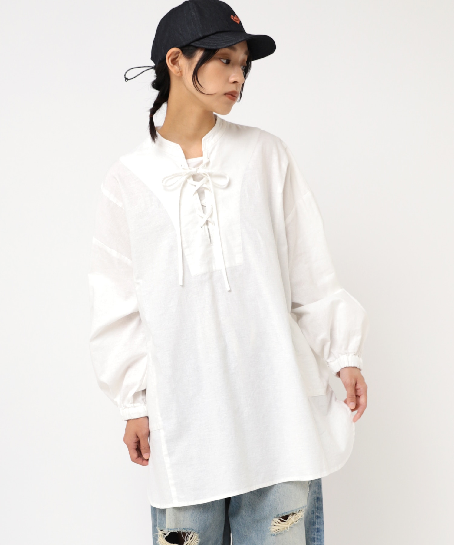 B2865 ARMYチュニックシャツ