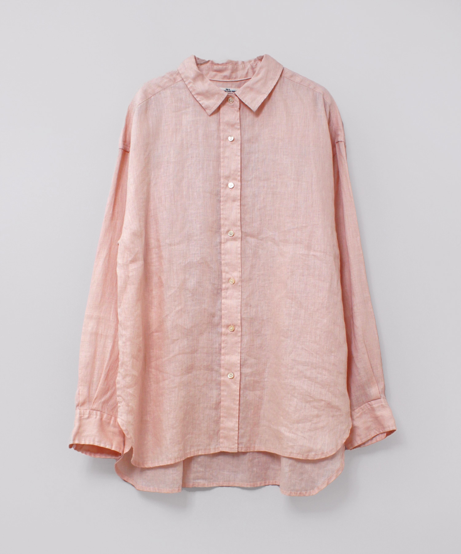 B2911 ウォッシャブルリネンレギュラーシャツ