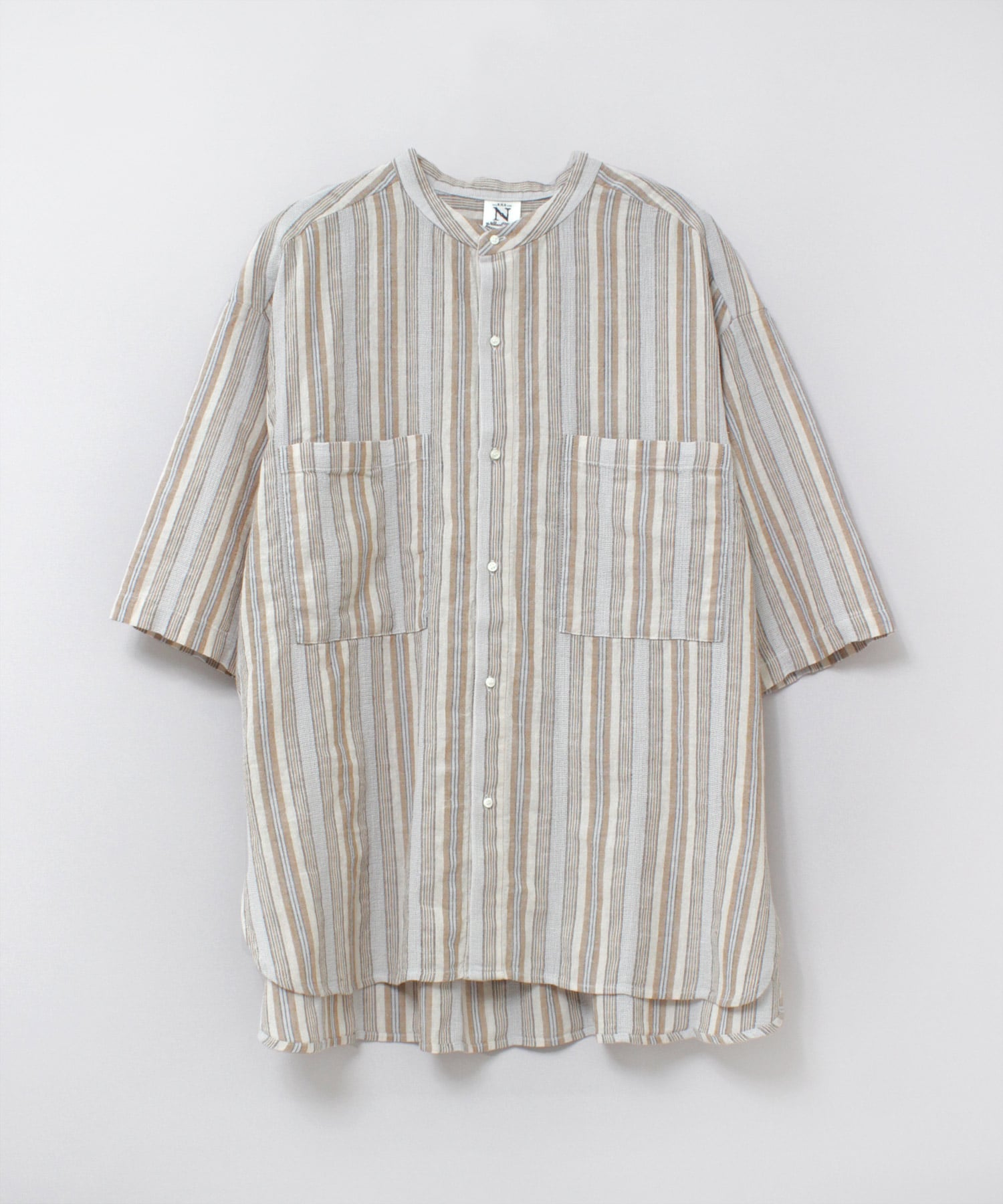 B2912 マルチストライプシャツ