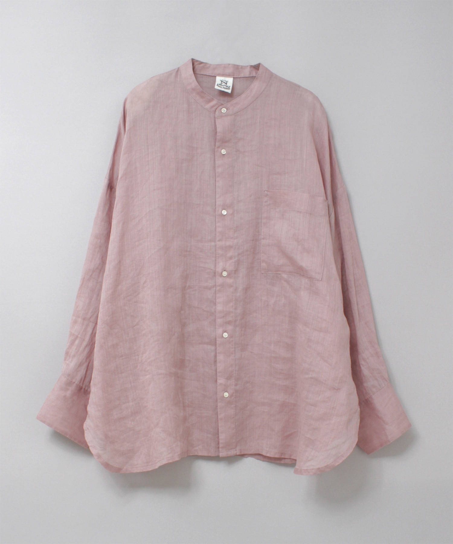 B2916 ラミースタンドカラーシャツ