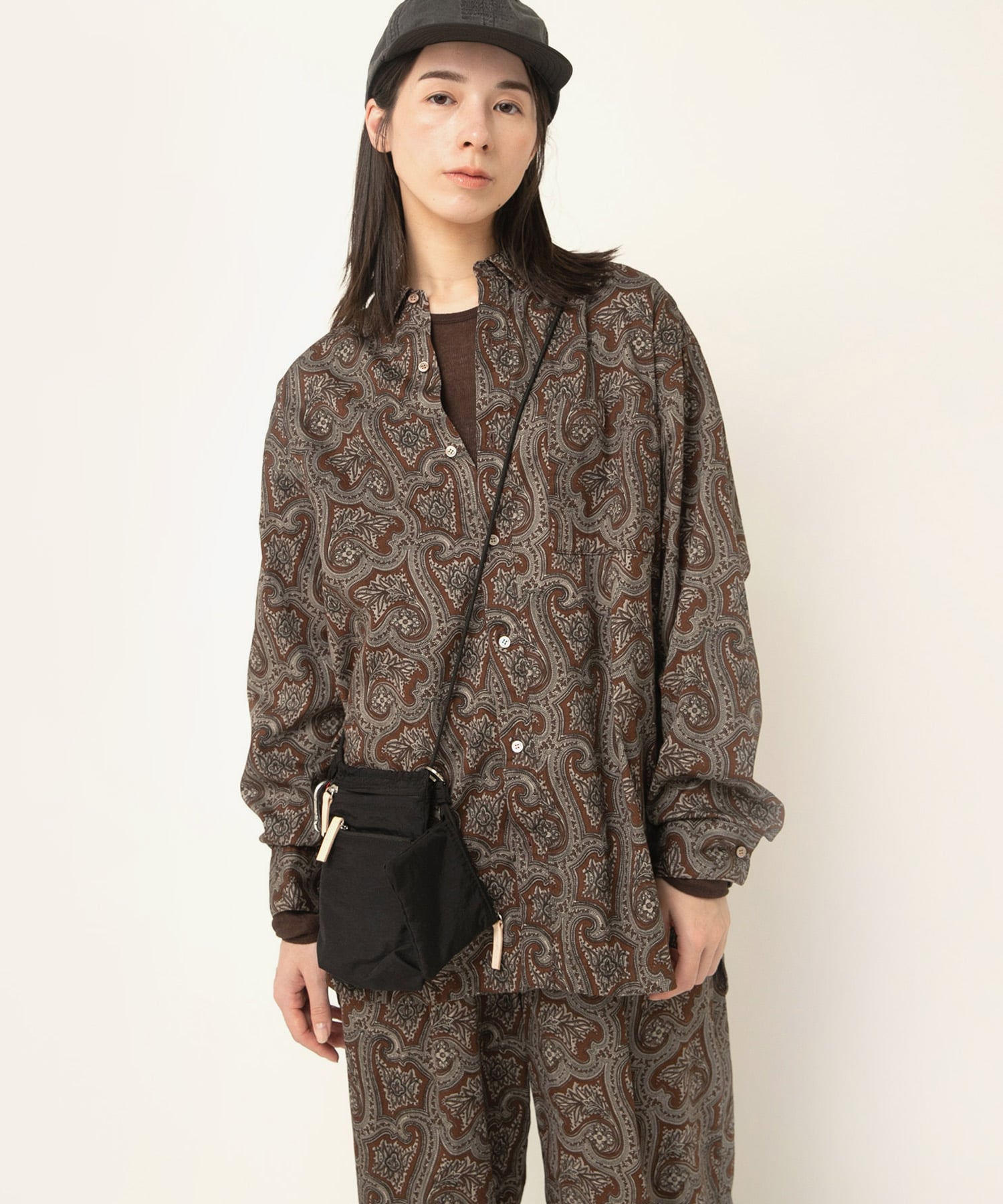 B2919 ヴィンテージペイズリーシャツ