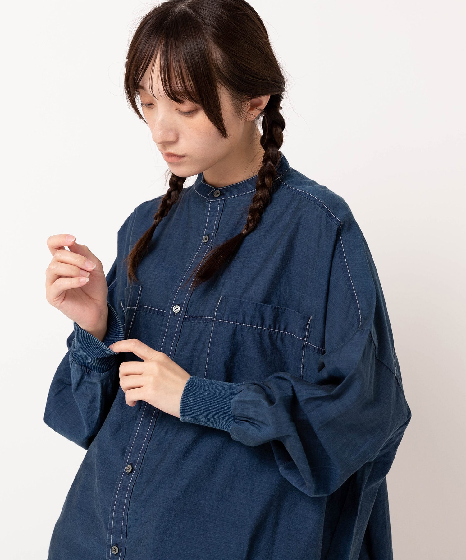 B2934 シアーデニムBIGシャツ