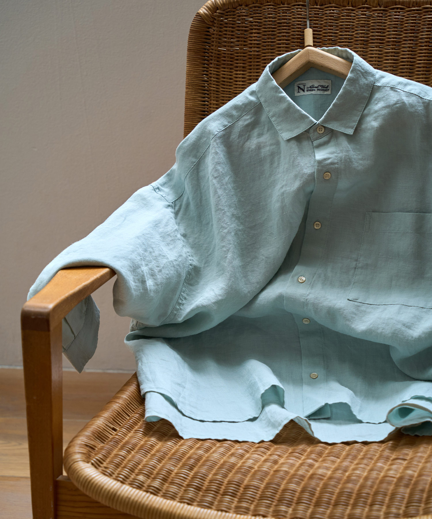 B2938 スクエアカラーラミーシャツ