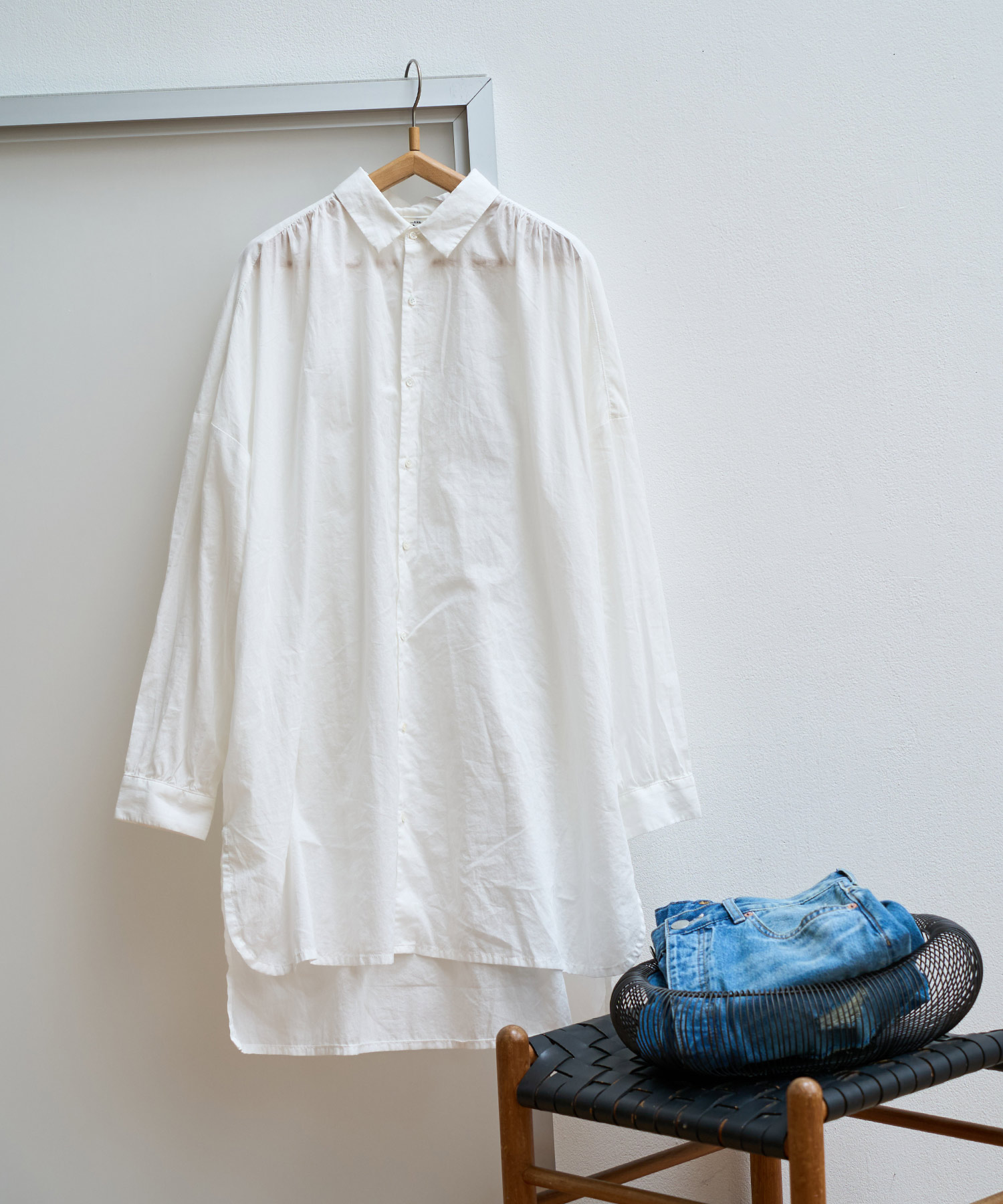 B2939 コットンセレブロングシャツ