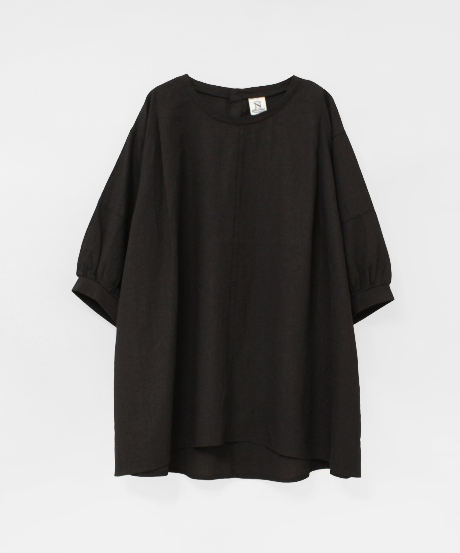 B2946 リネンレーヨンAラインブラウス