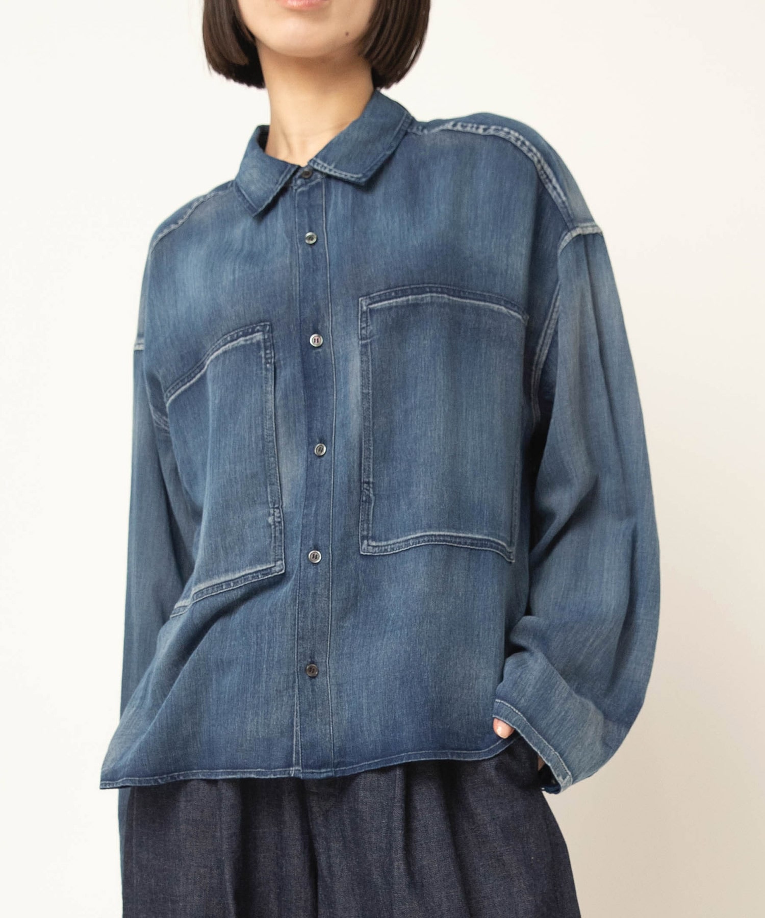 B2947 2.2ozデニムワークシャツ