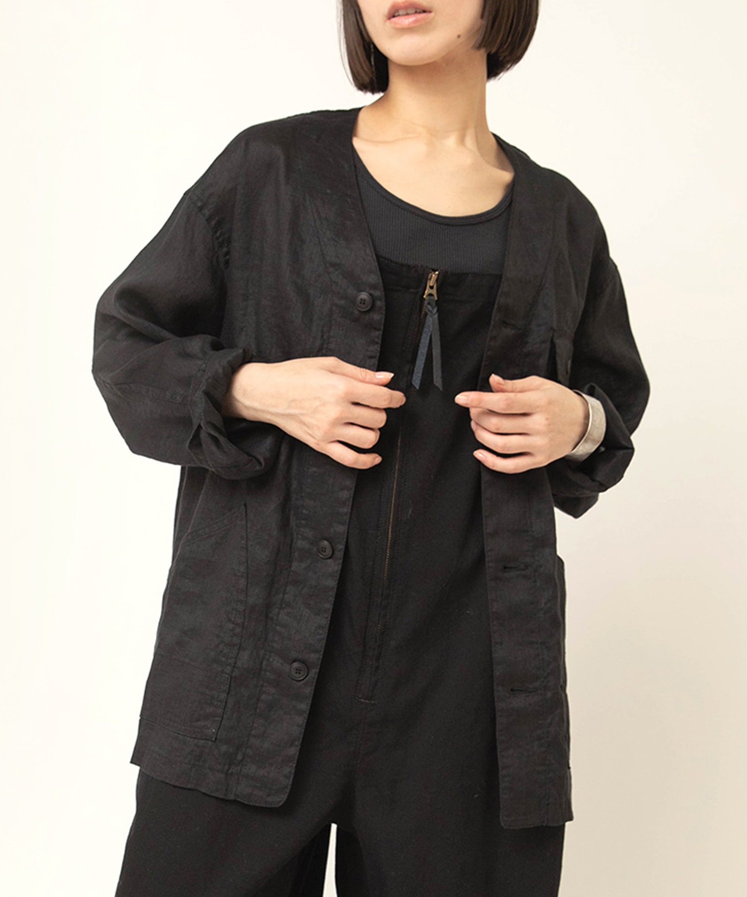 【4月中旬納期】B2952 リネンワークジャケット