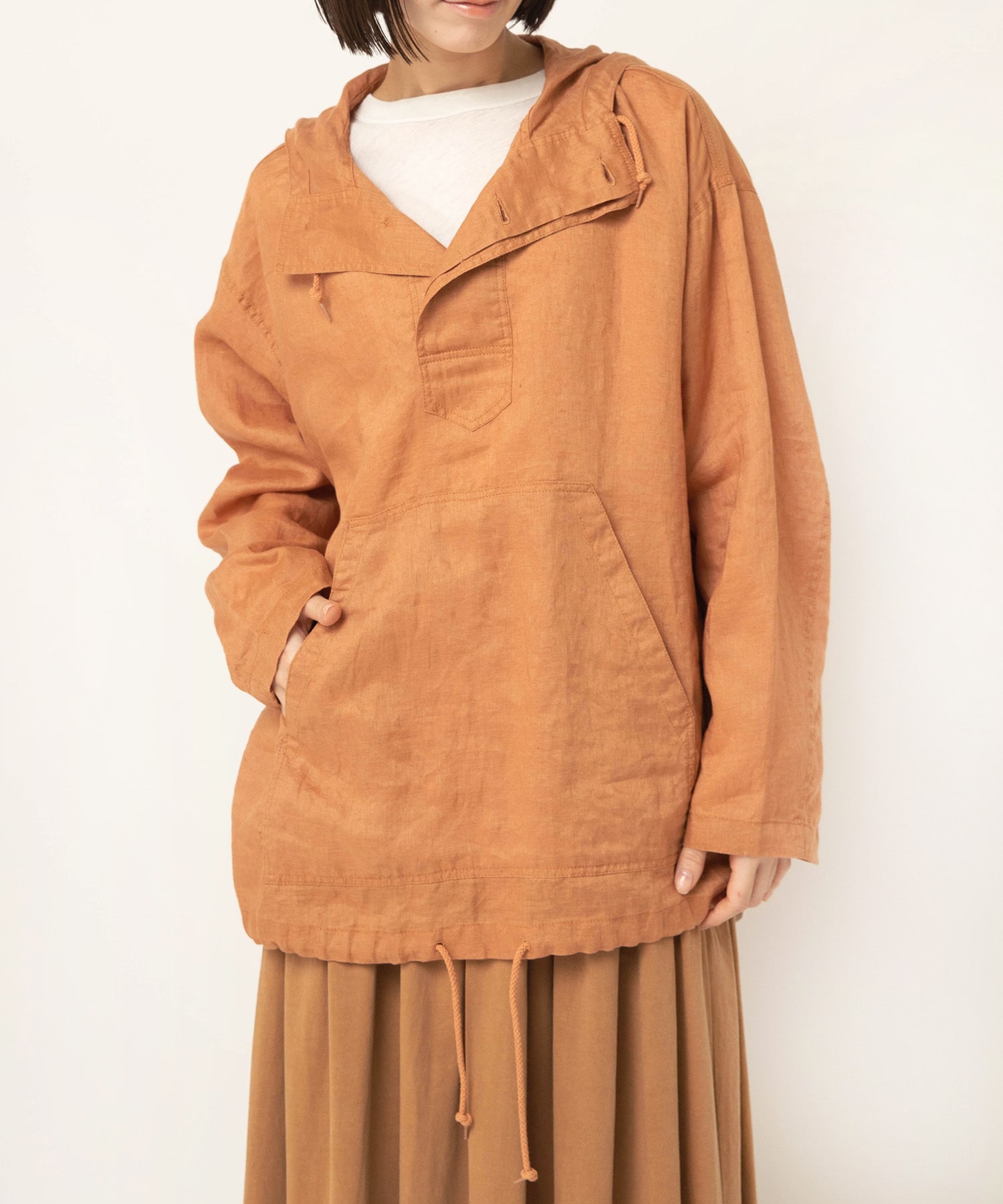 B2953 リネンアノラック