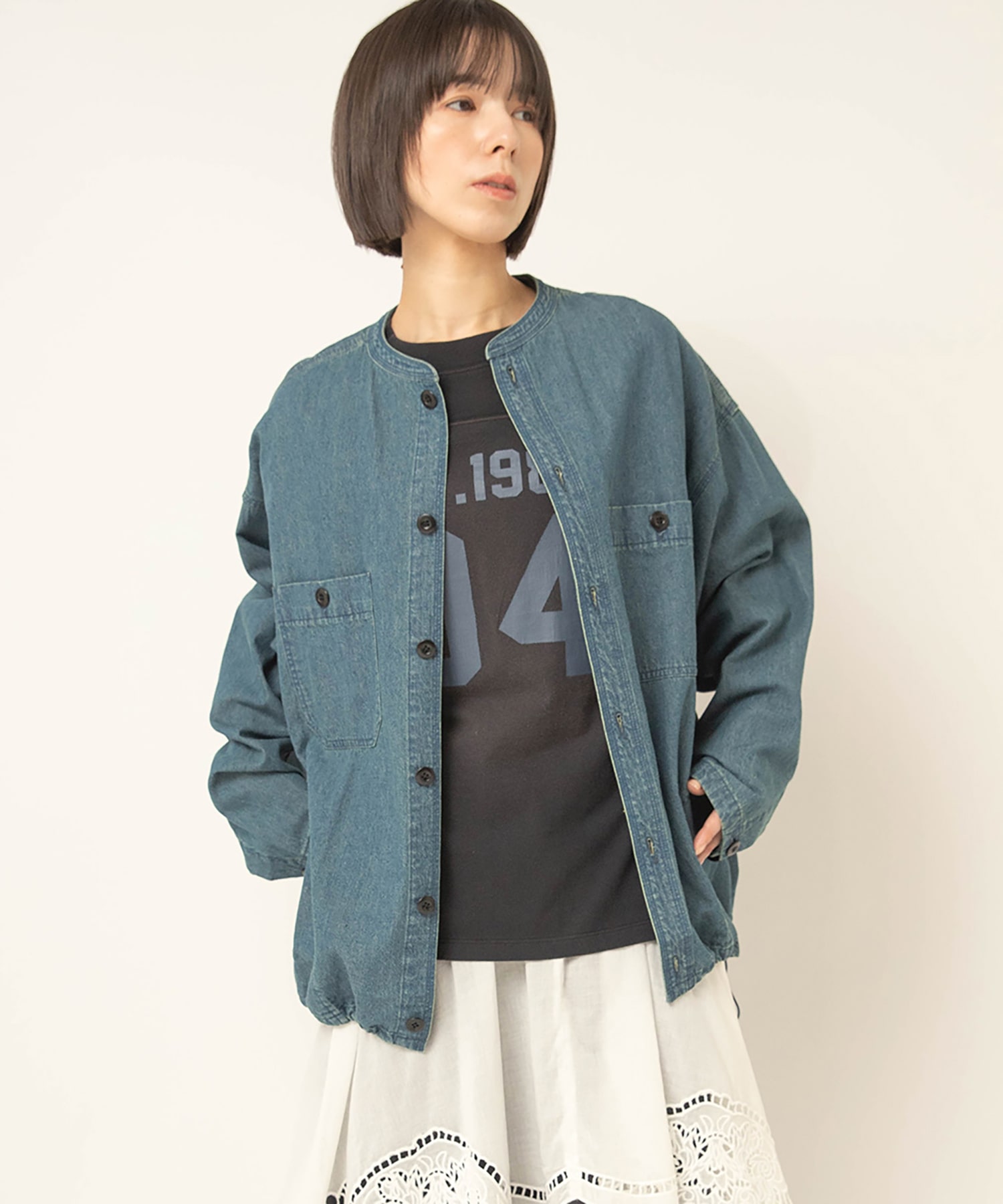 B2984 ジャケットライクワークシャツ