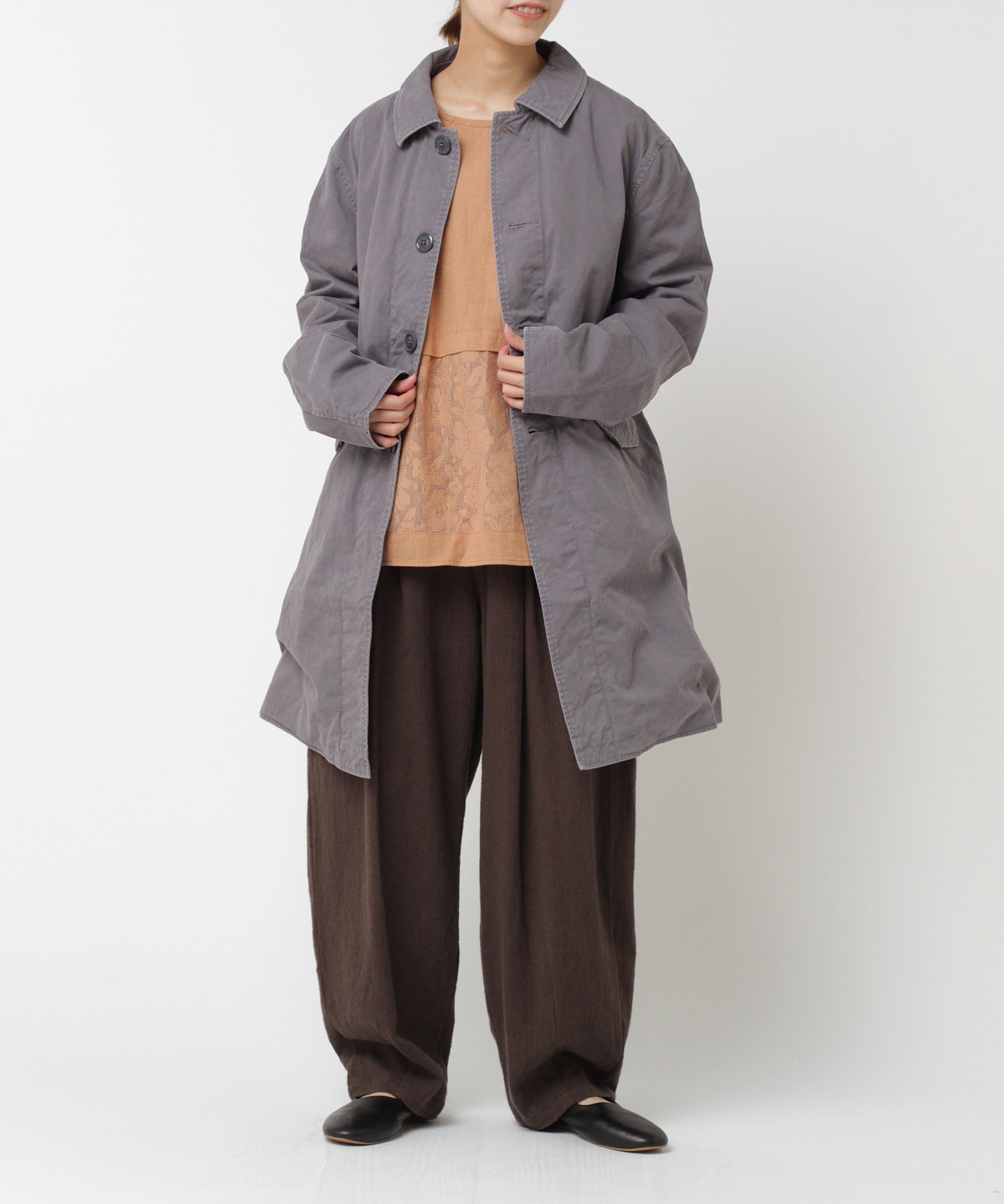 【MASTER&Co】C0668 チノステンカラーコート