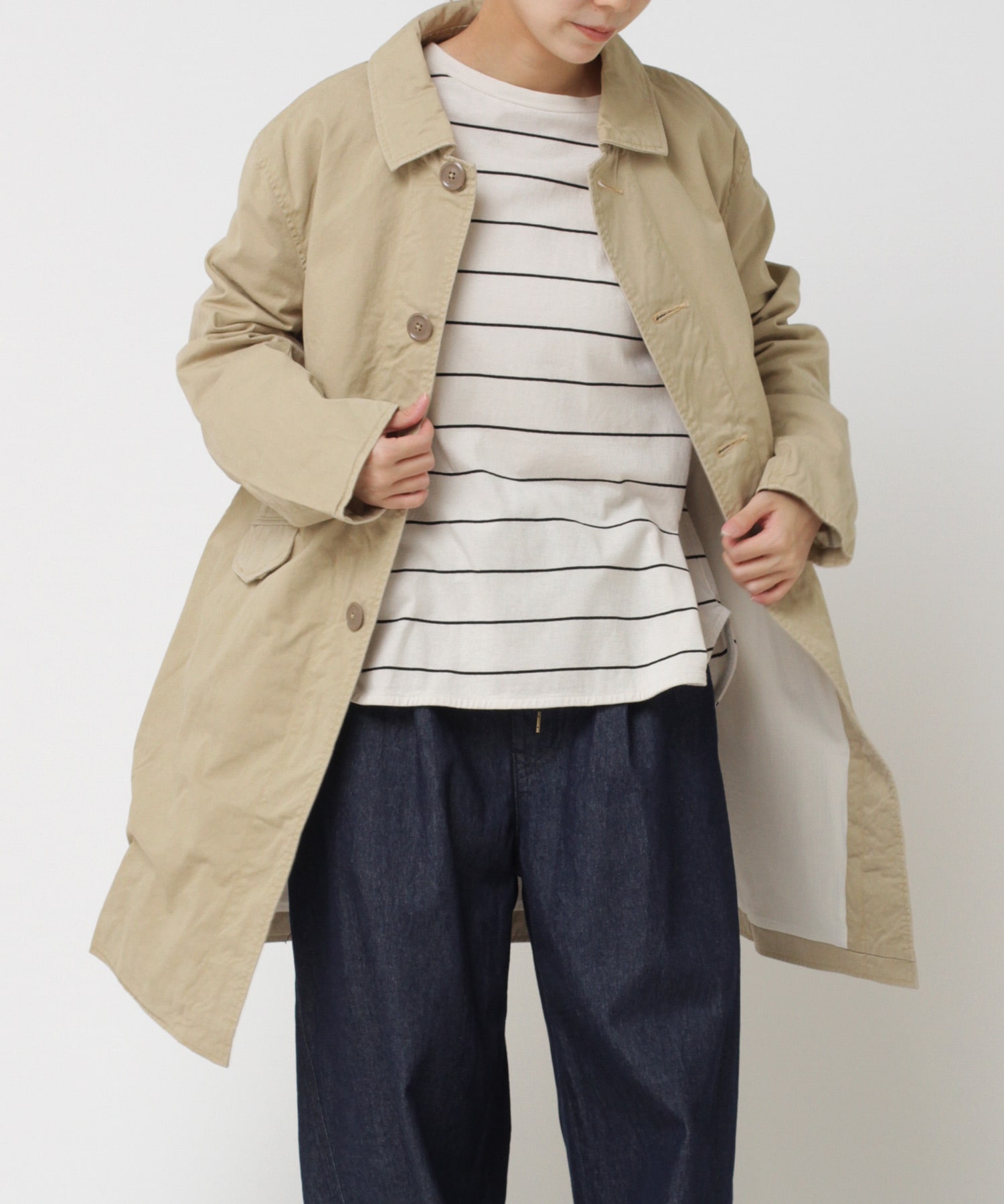 【MASTER&Co】C0668 チノステンカラーコート