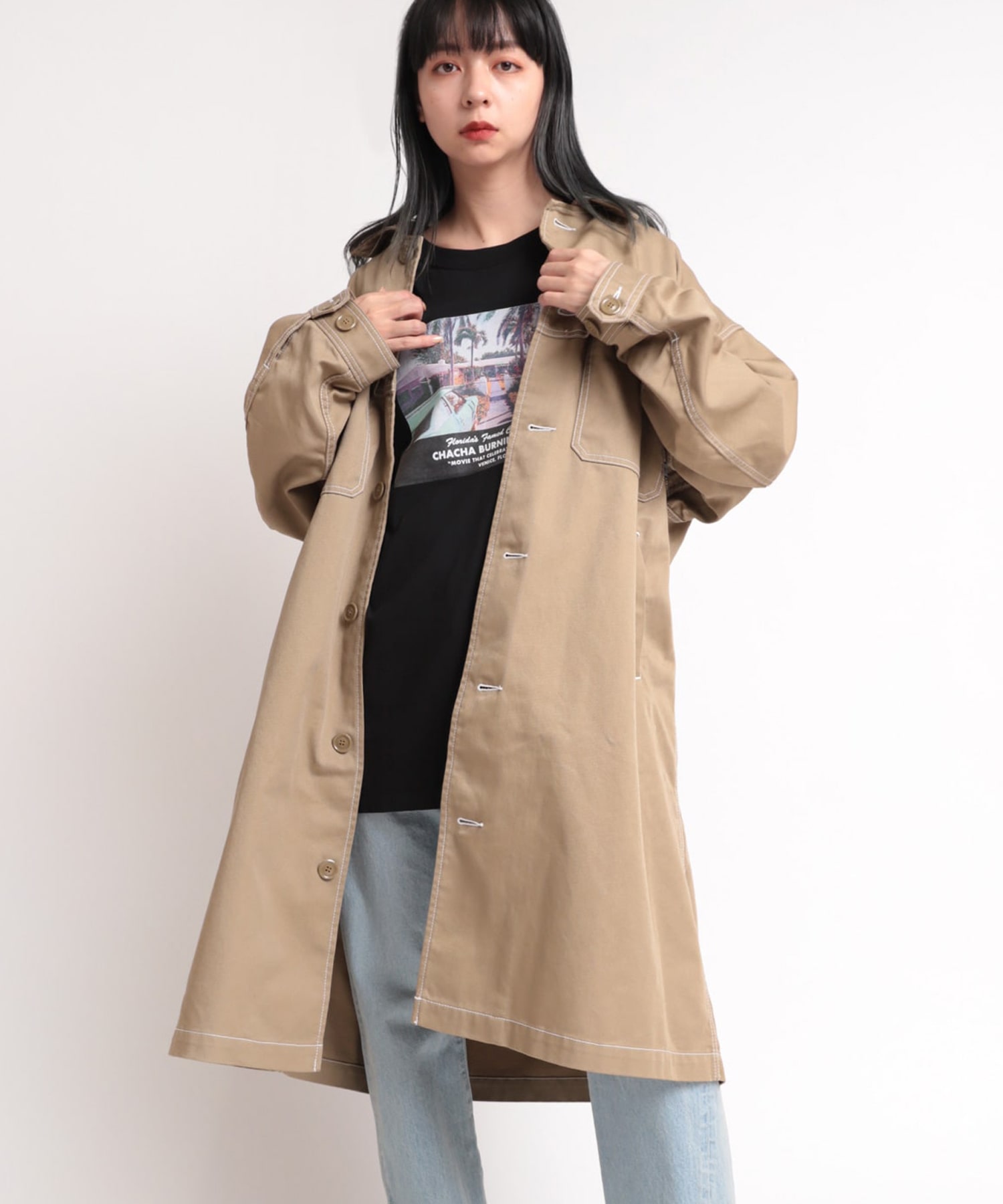 C0731 ロングBIGワークコート