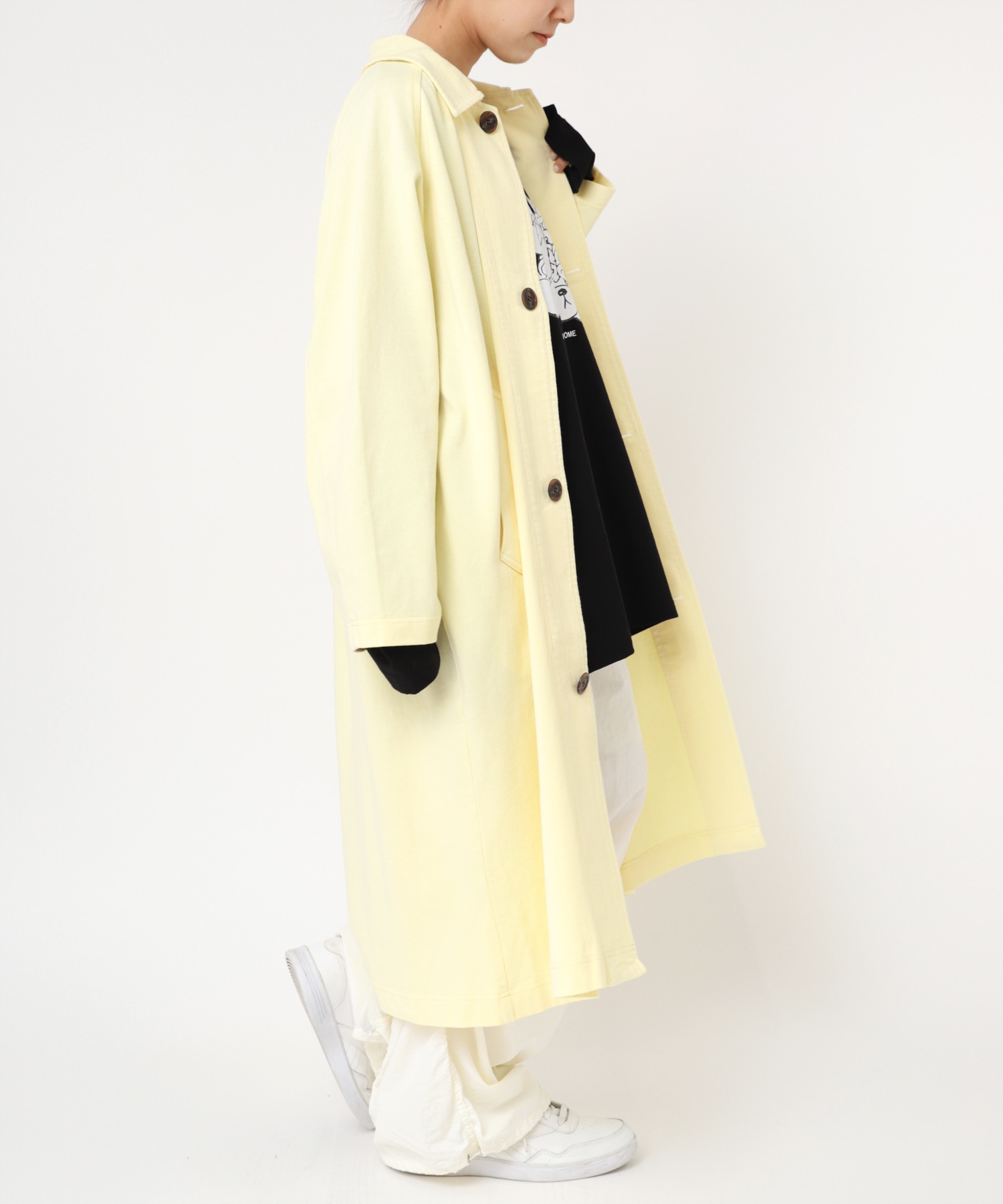 C0774 ヘビー天竺ステンカラーコート