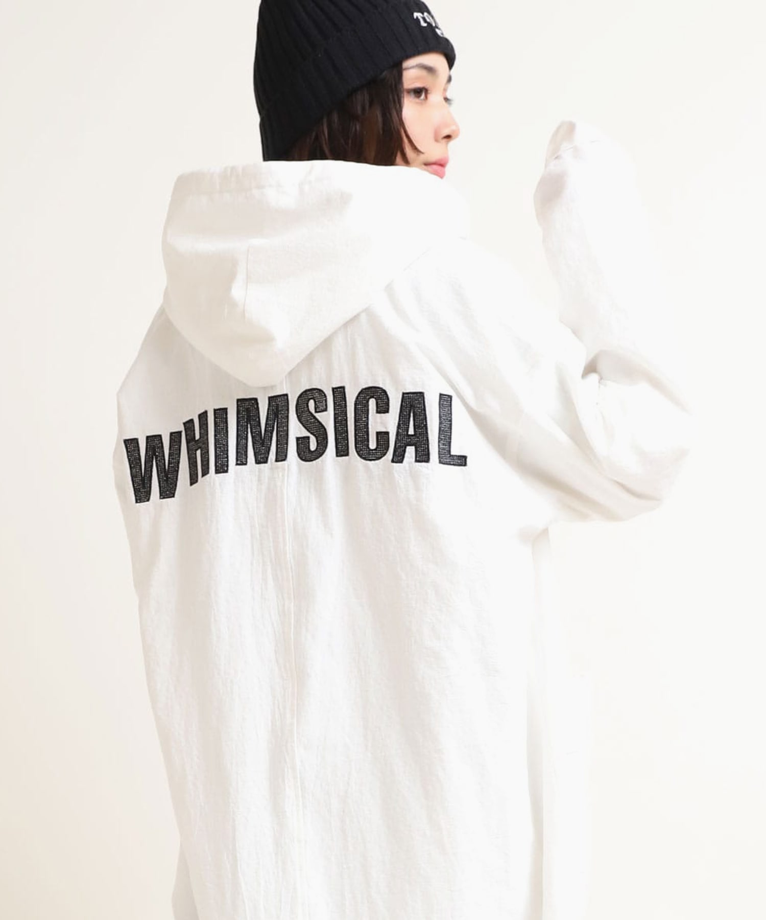 D1541 Aラインショップコートワンピ