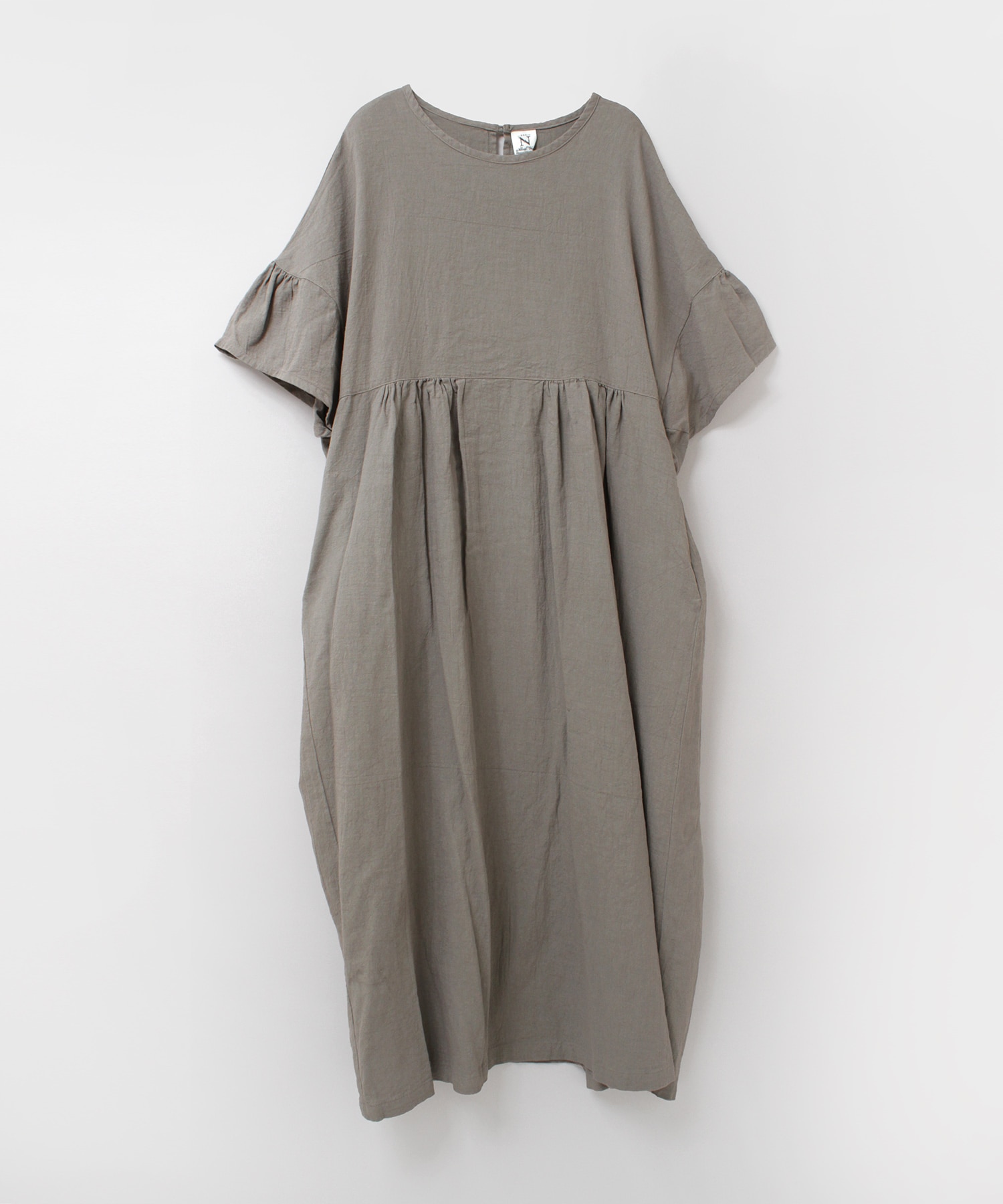 D1677 コットンリネンビエラヴィンテージワンピース