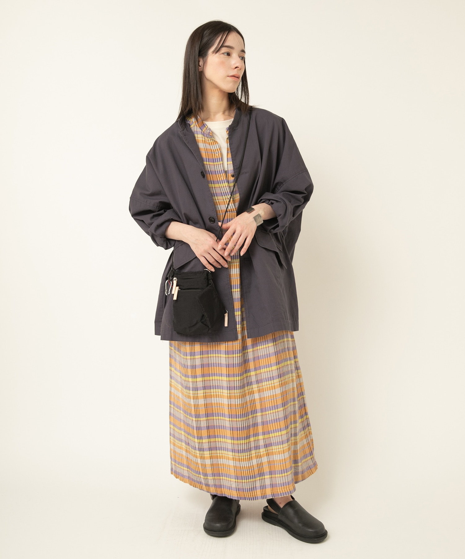 D1679 マドラスチェックワンピ