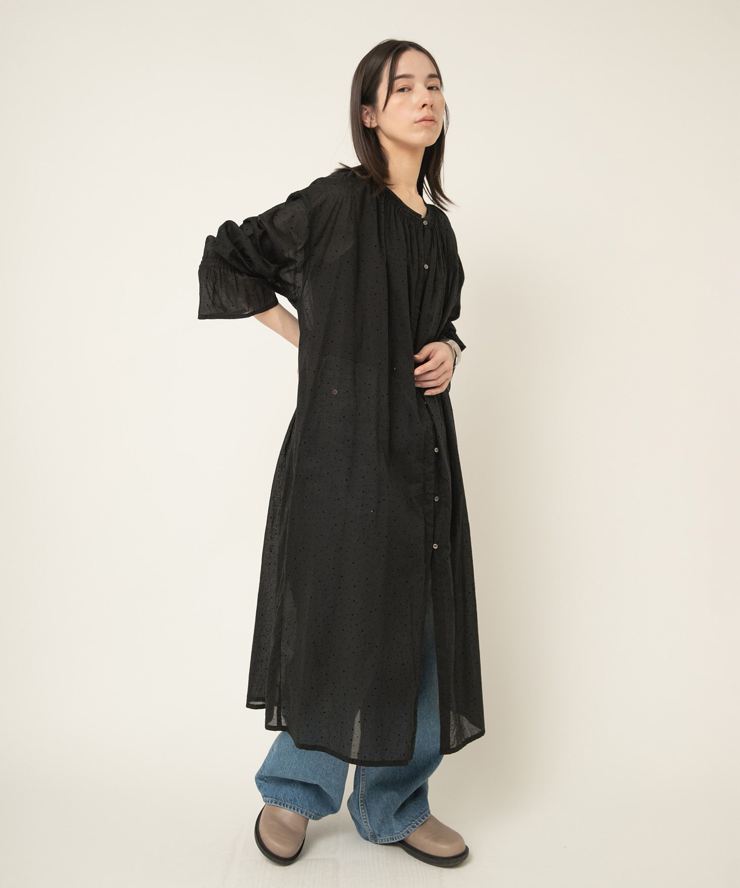 D1680 フロッキーランダムドットワンピース