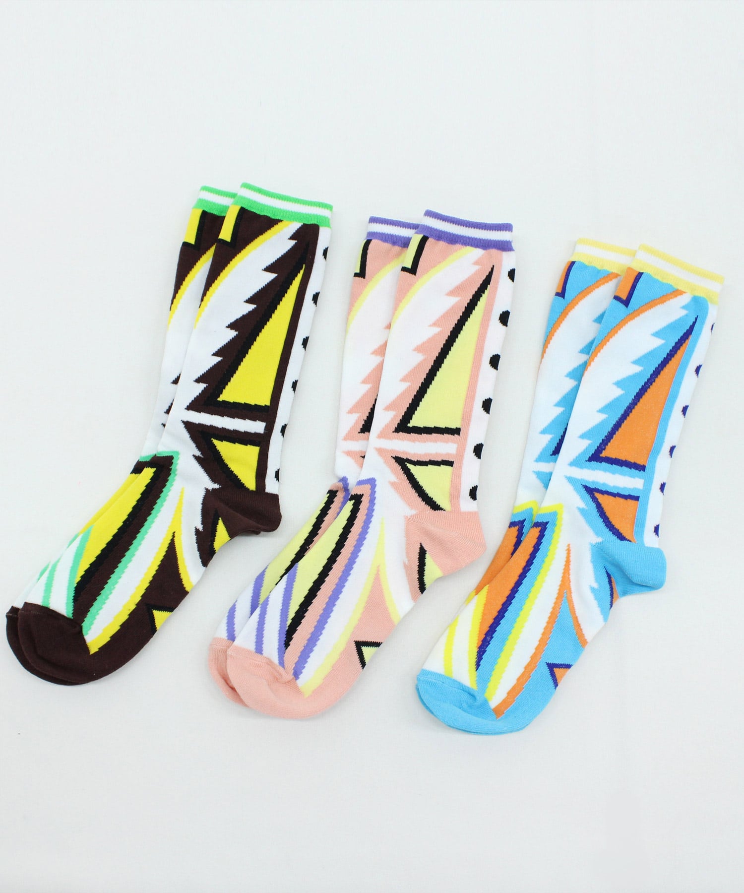 【PINK MOTEL】E4896 PM アフリカンパターンソックス