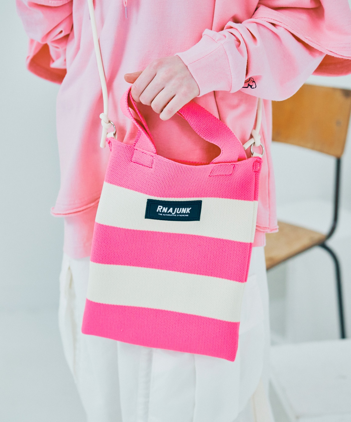 E4977 ボーダーニットBAG