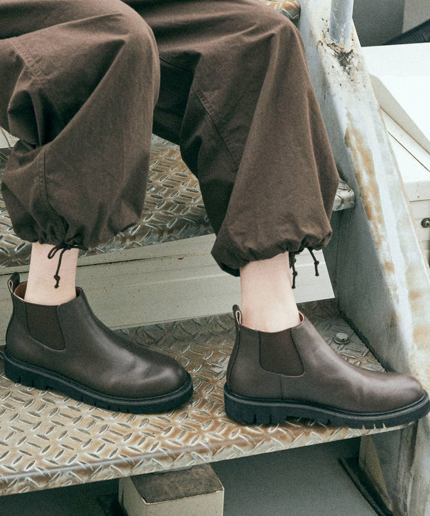 E5007 サイドゴアアンクルブーツ