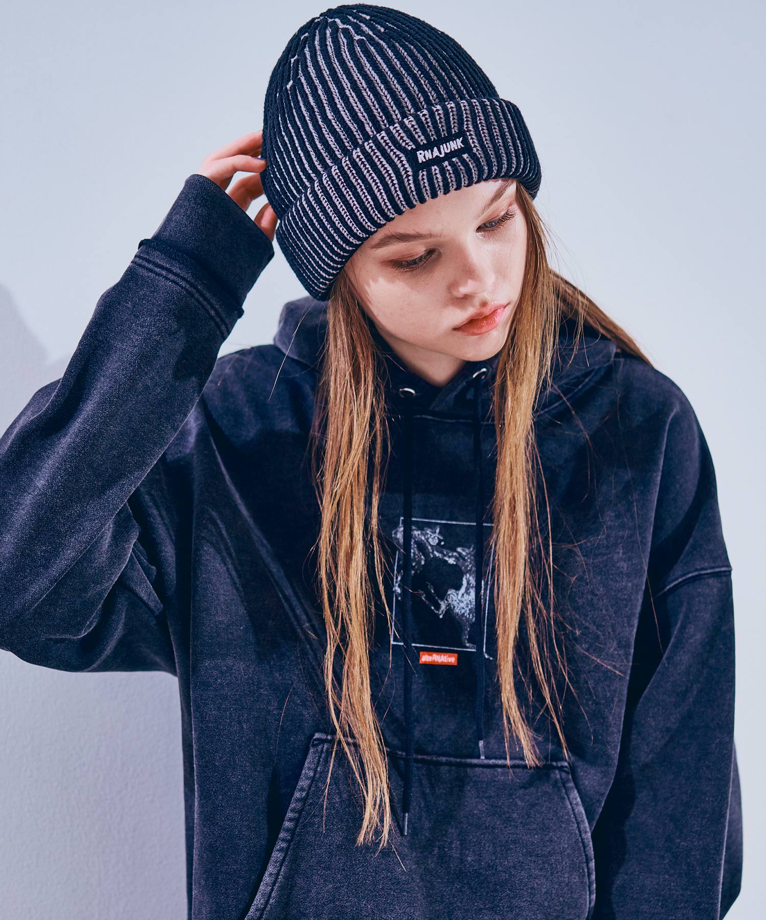 E5120 2カラーリブニットキャップ