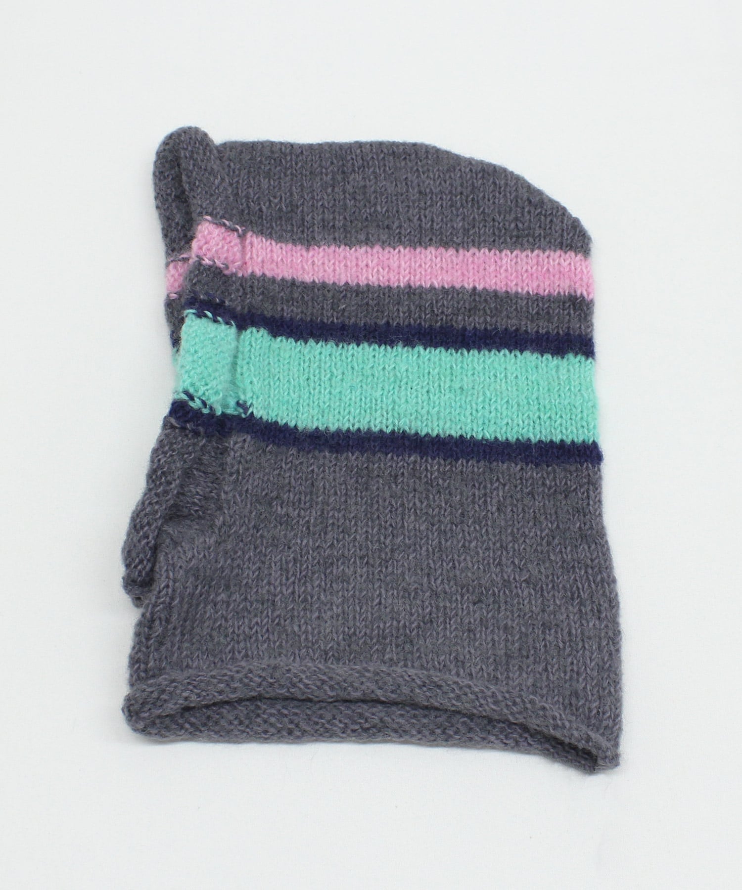 E5125 HAND KNIT LINE BALACLAVA