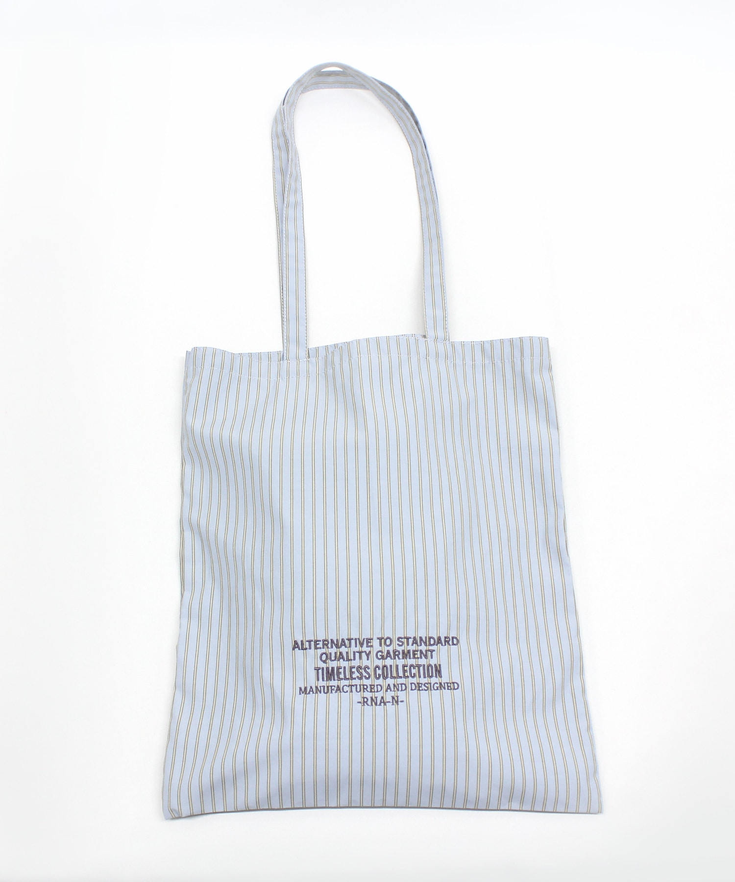 E5128 マルチストライプネーム刺繍トート