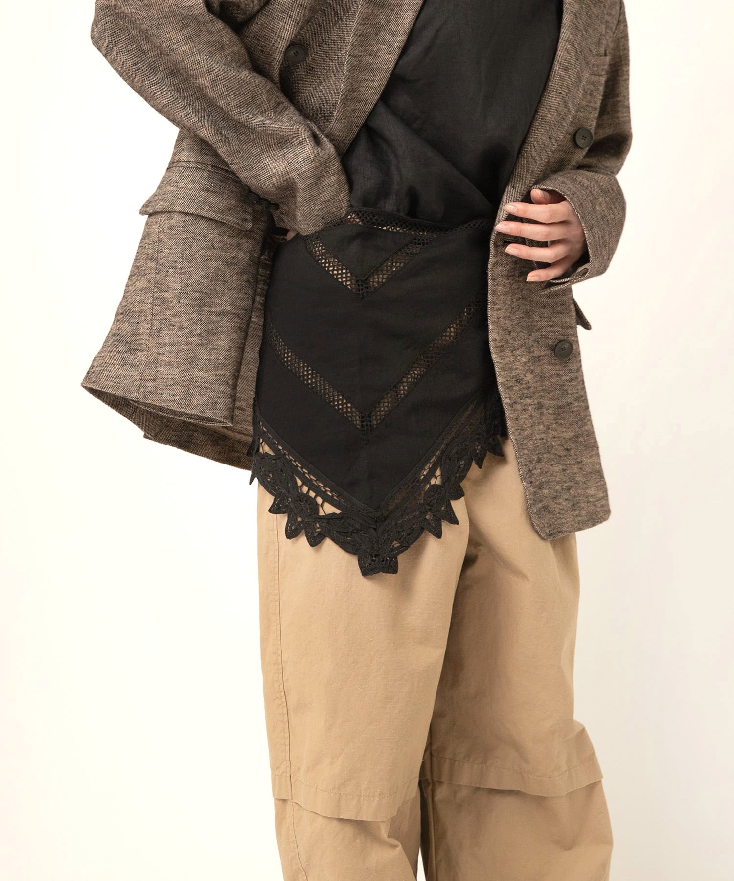 E5139 バテンレーススカーフ