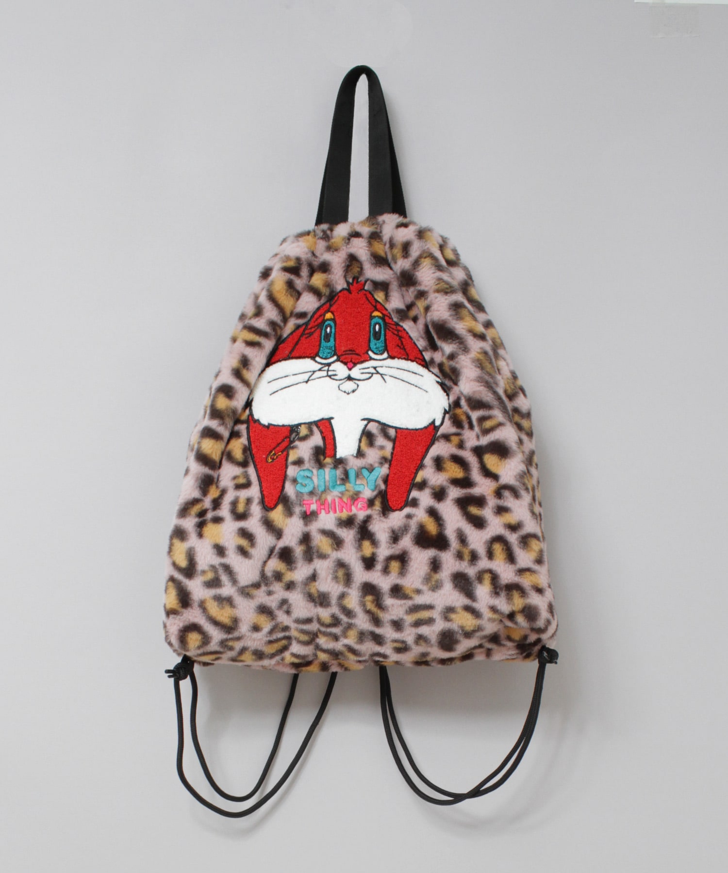 E5186 ラビット刺繍ヘアリーBAG