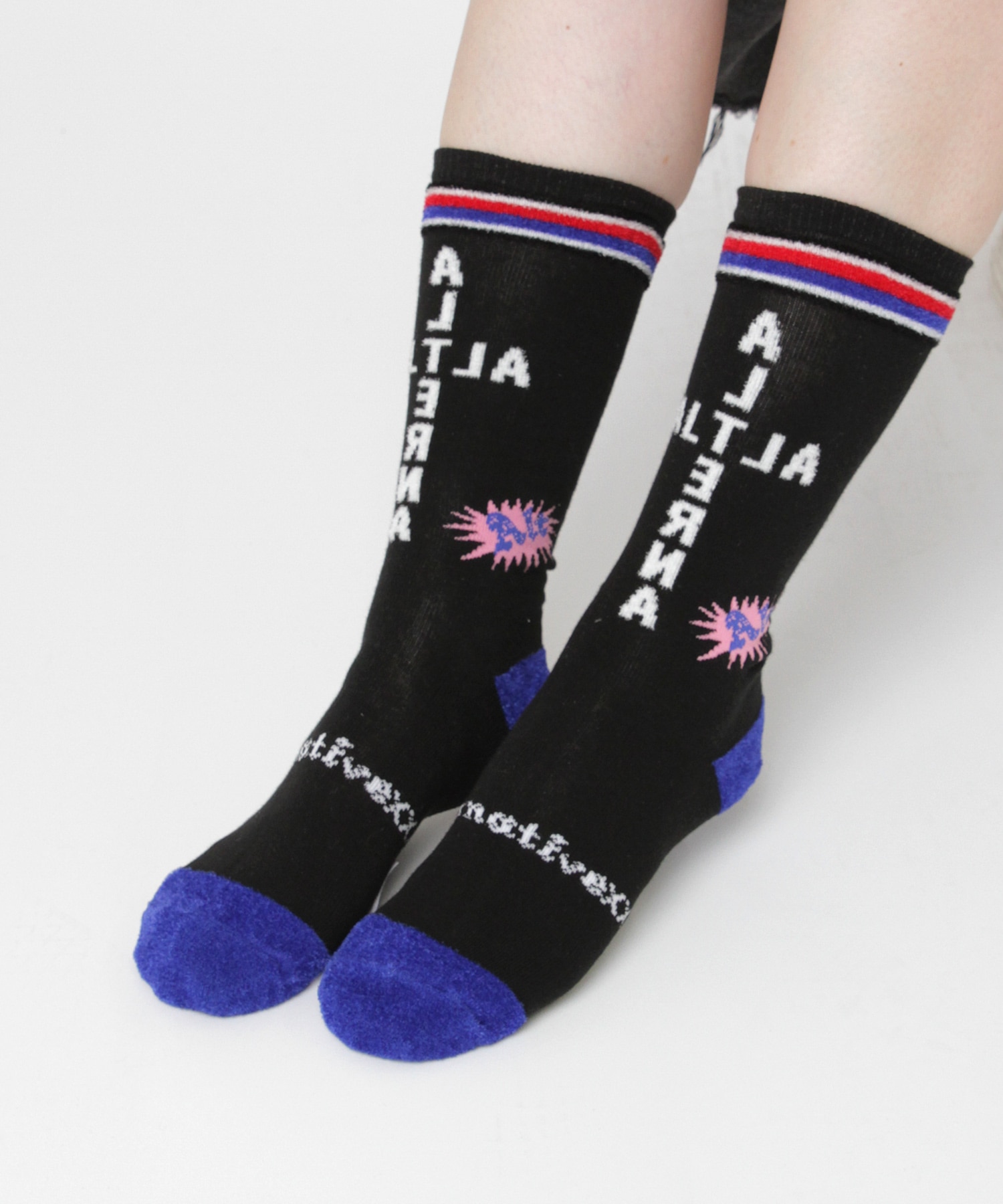 E5187 モールヤーンラインソックス