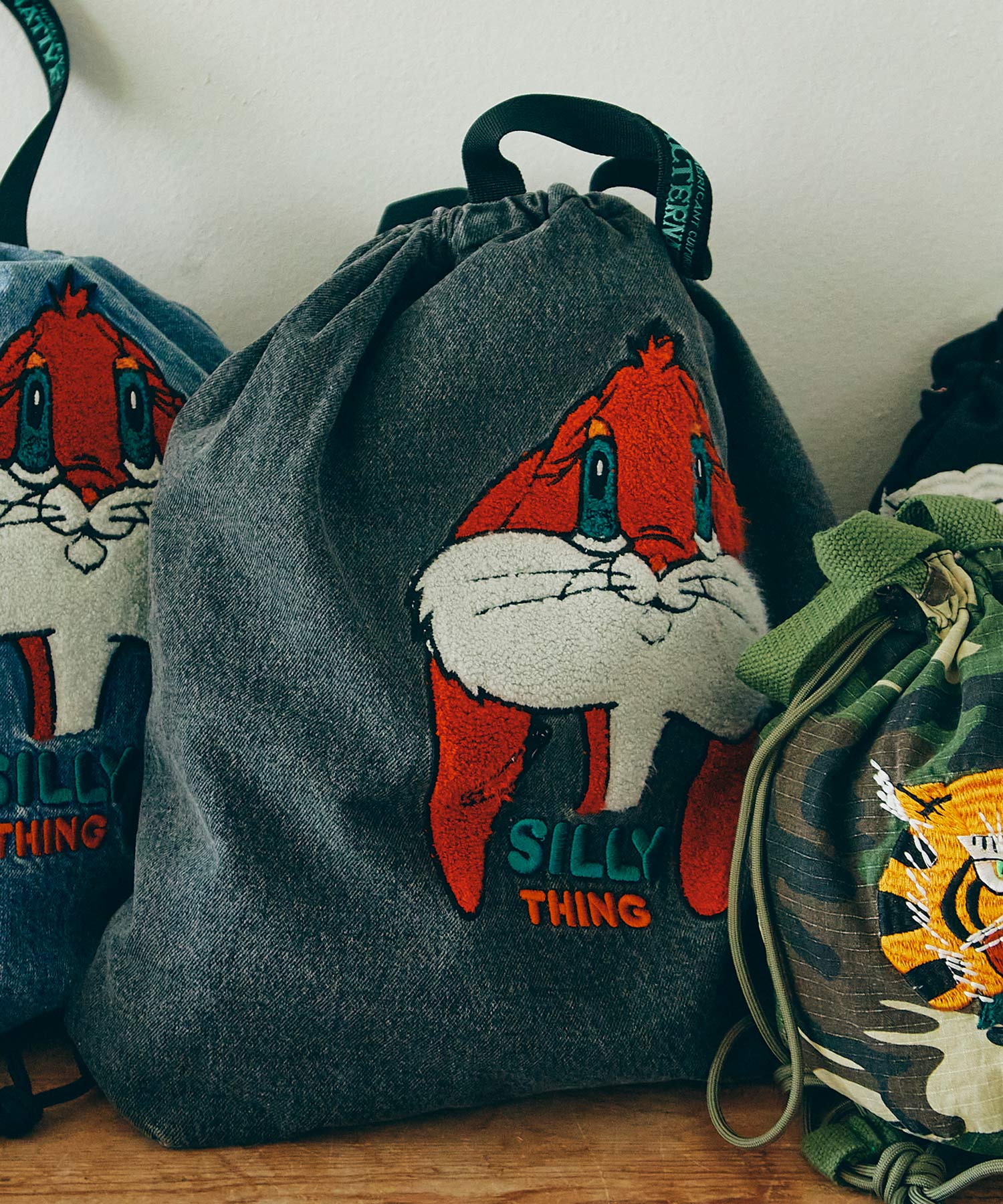 E5219 Wash out ラビットナップBAG