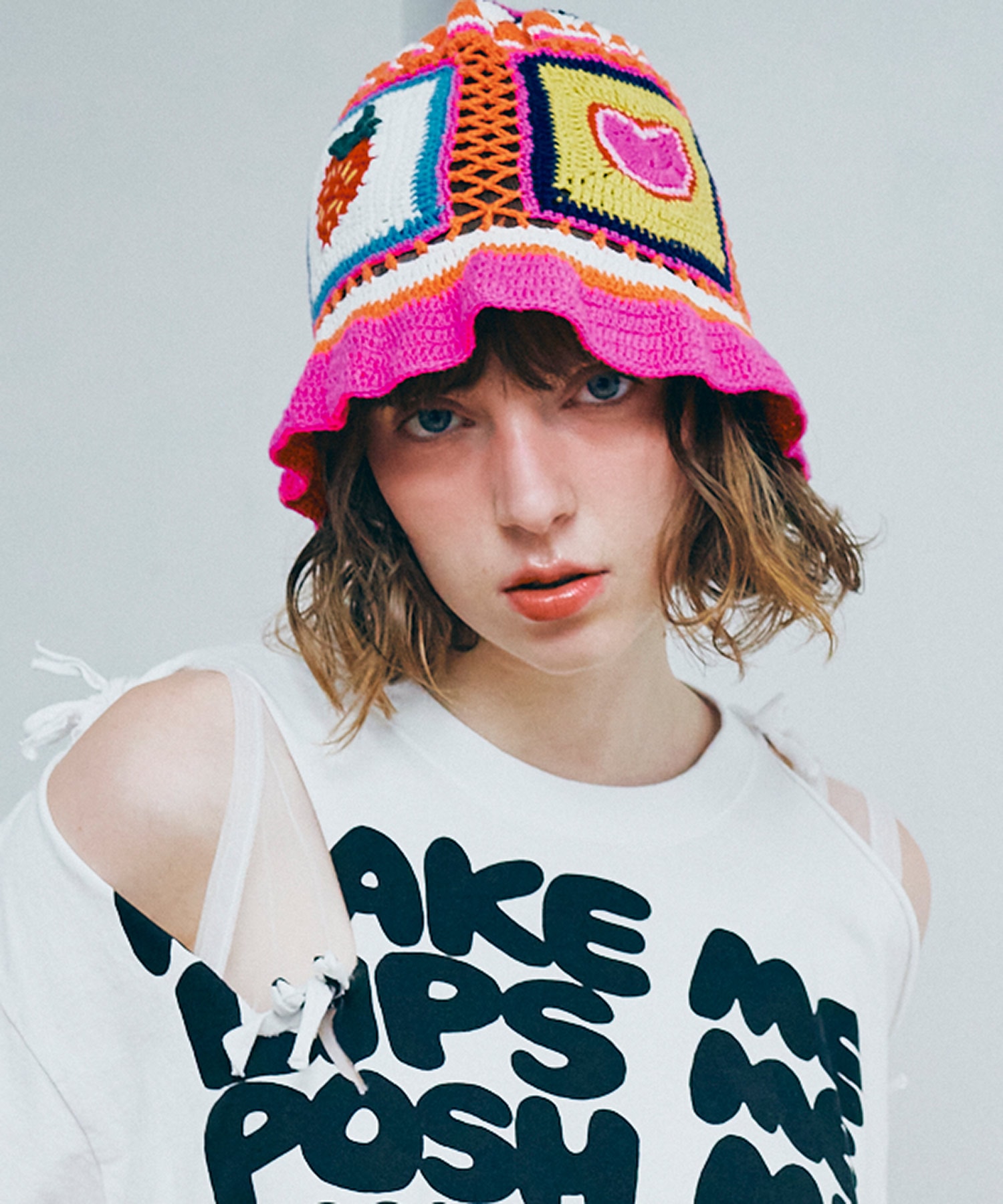 E5247 MIXモチーフクロシェHAT