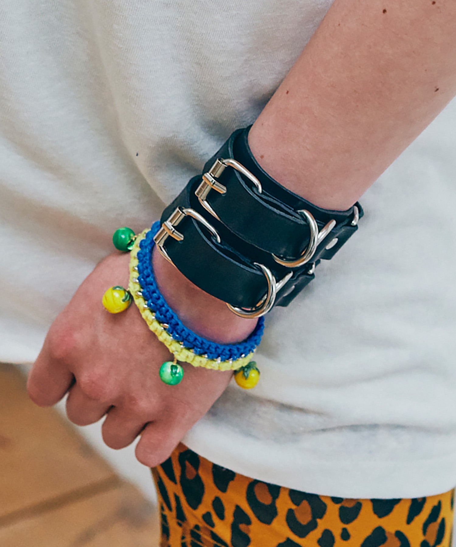 E5248 フルーツ&クロシェブレスレット