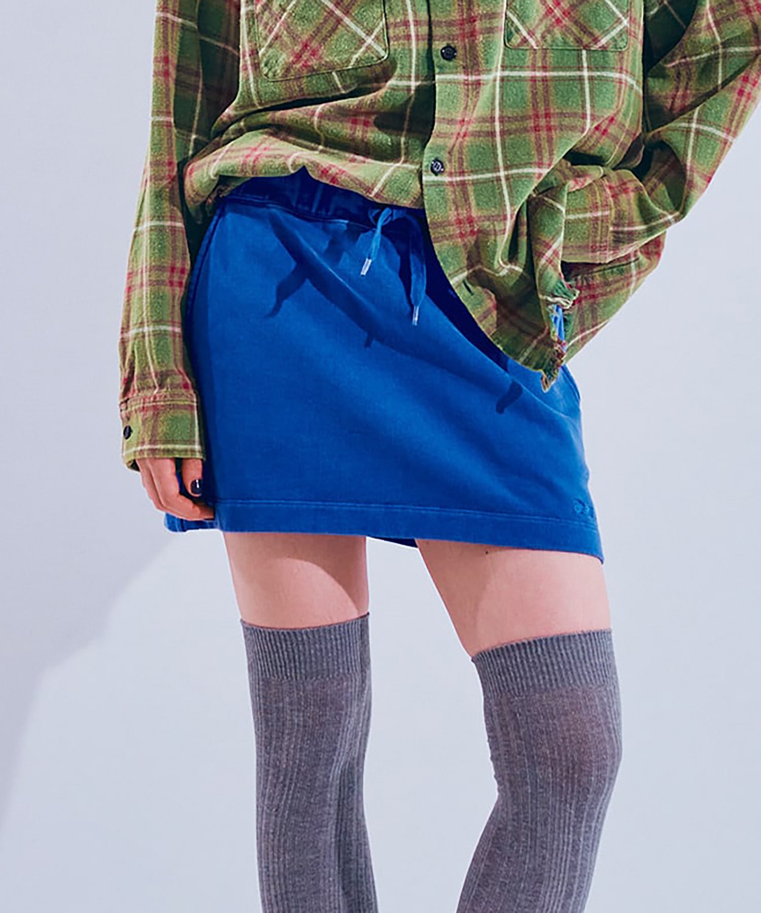 G1090 ピグメントレイヤードミニスカート