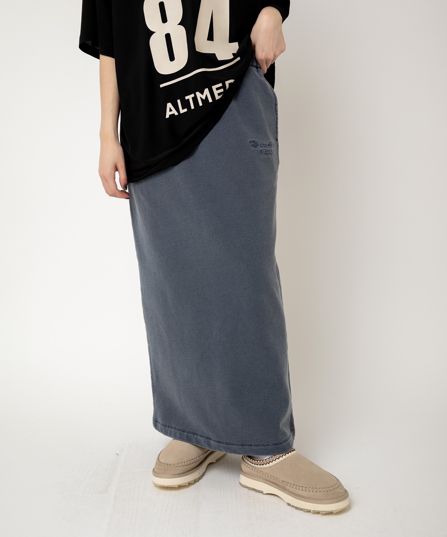 G1093 YEAHピグメントロングスカート