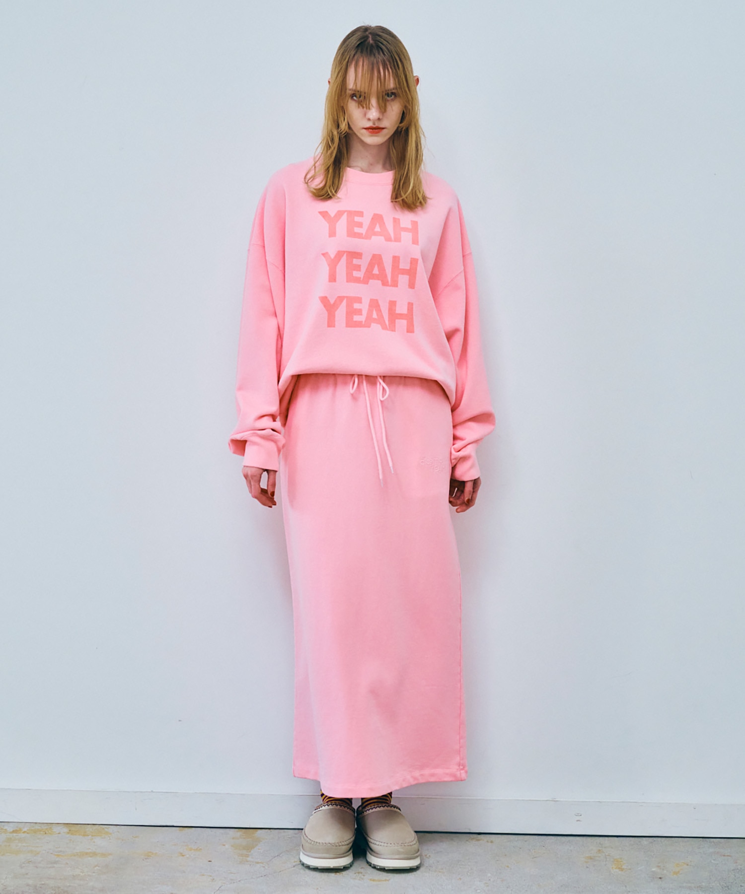 G1093 YEAHピグメントロングスカート