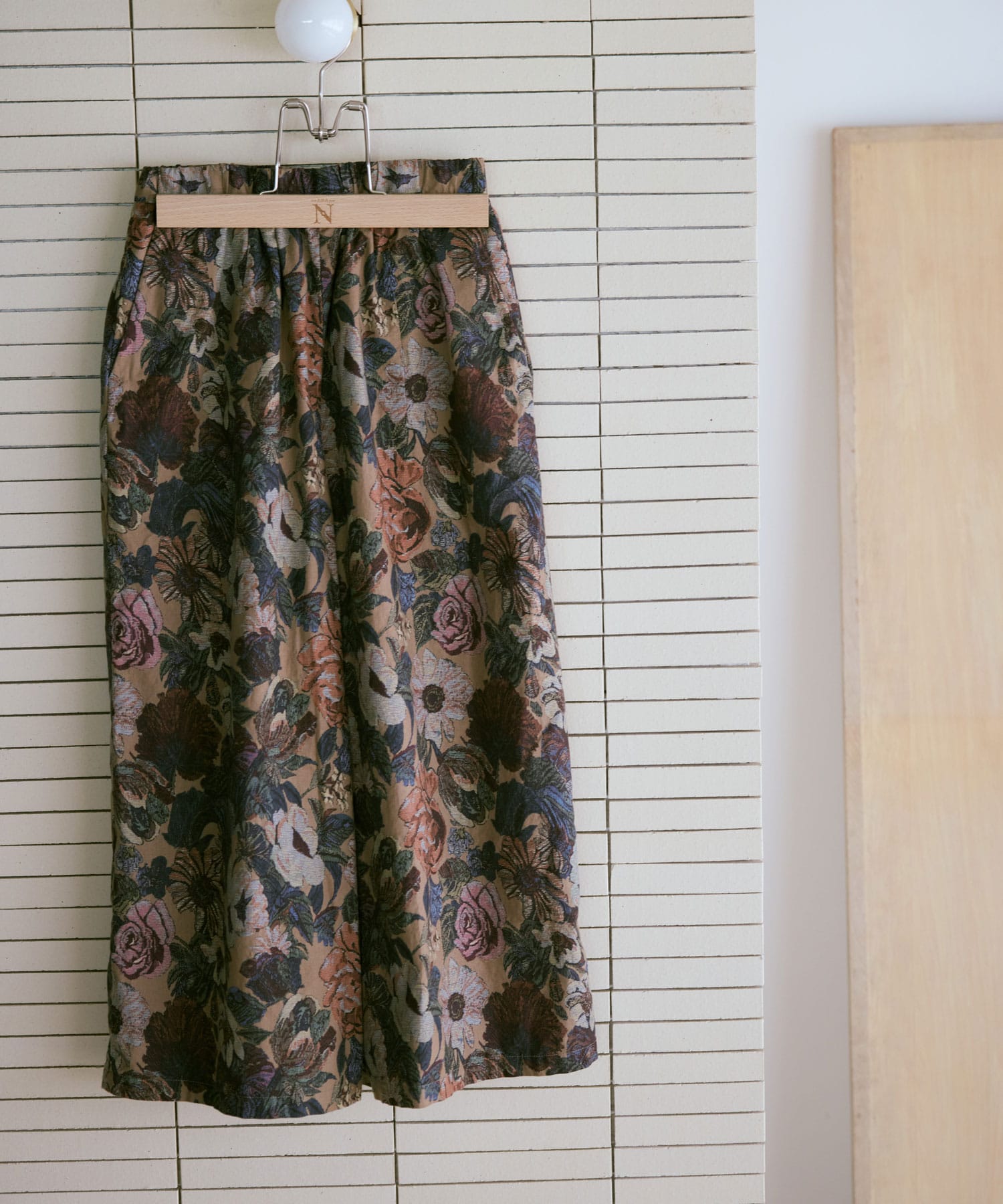 G1097 フラワープリントビエラスカート