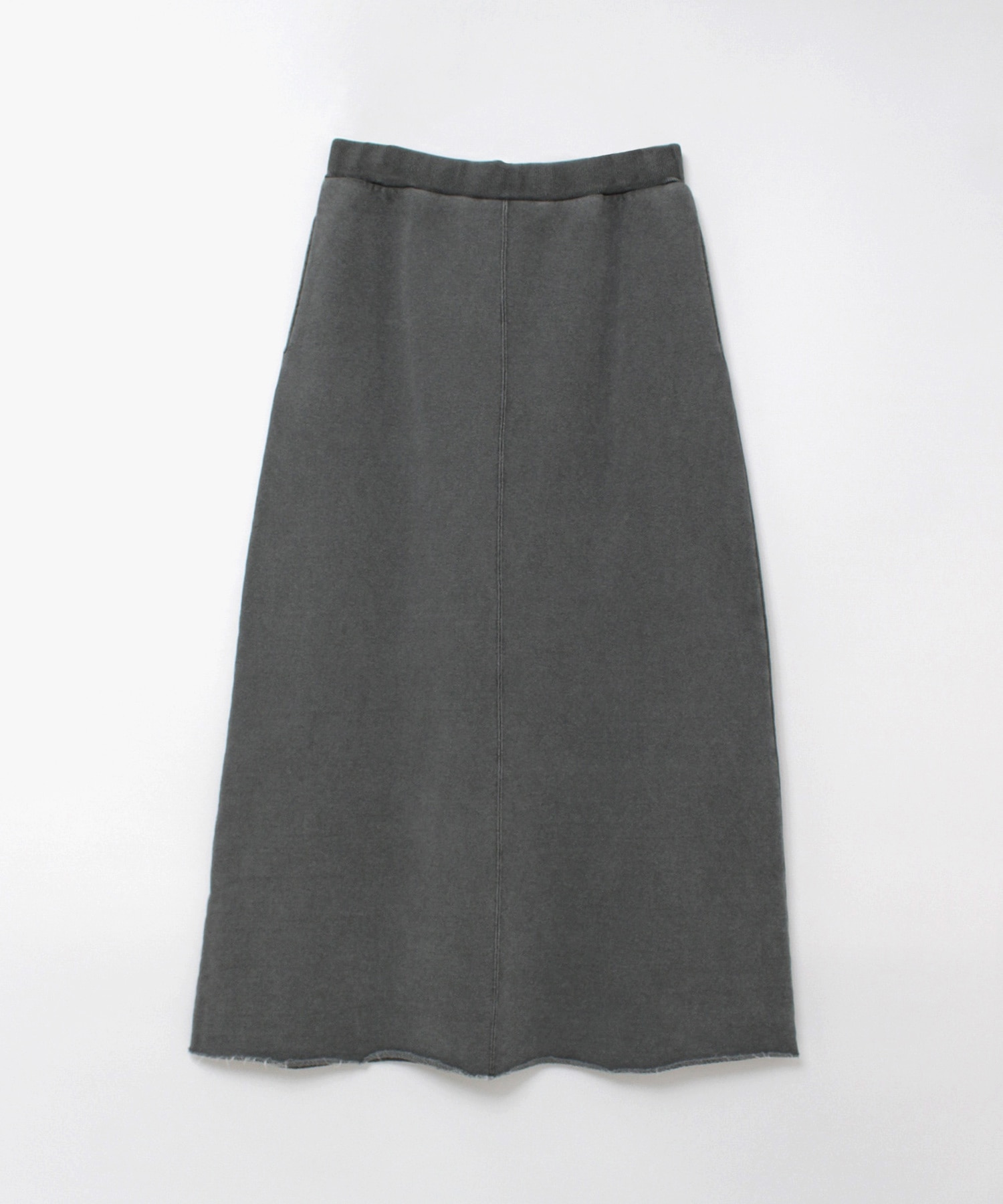 G1102 ピグメントダイトンプキン裏毛ロングスカート