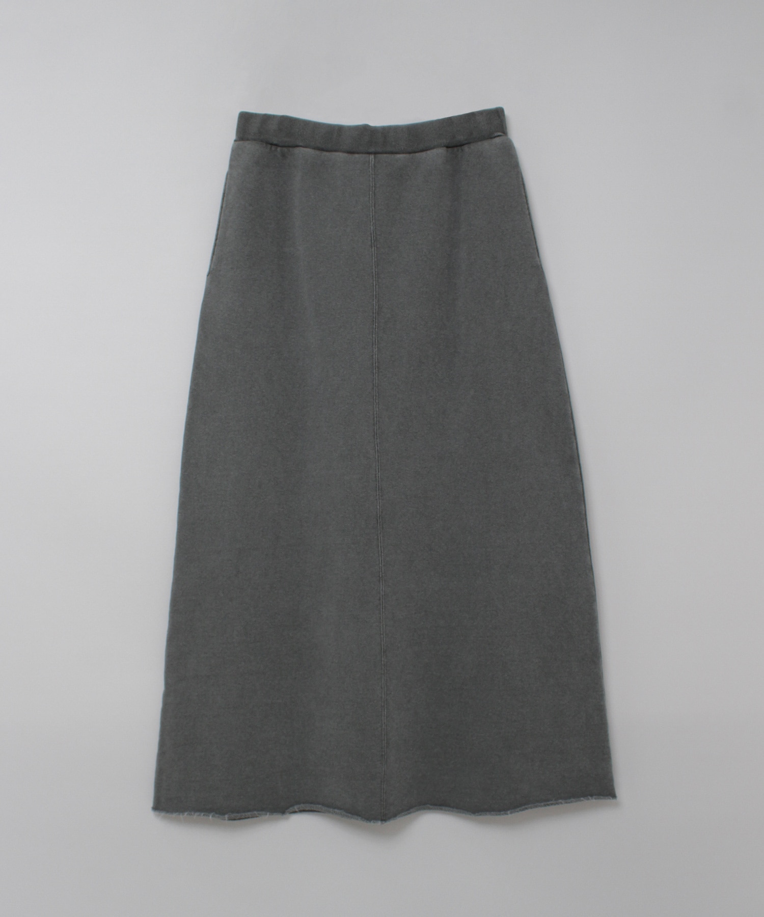 G1102 ピグメントダイトンプキン裏毛ロングスカート