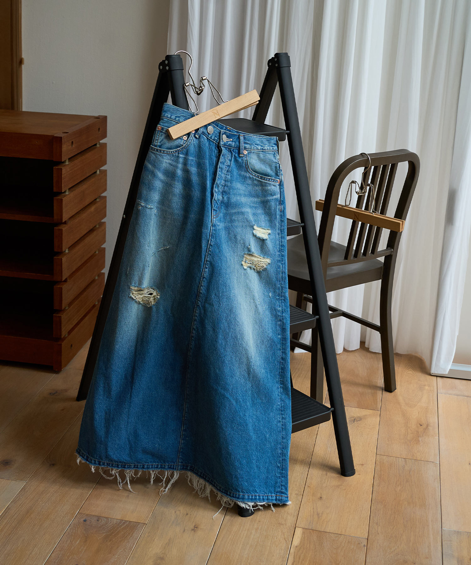 G1104 デニムロングスカート