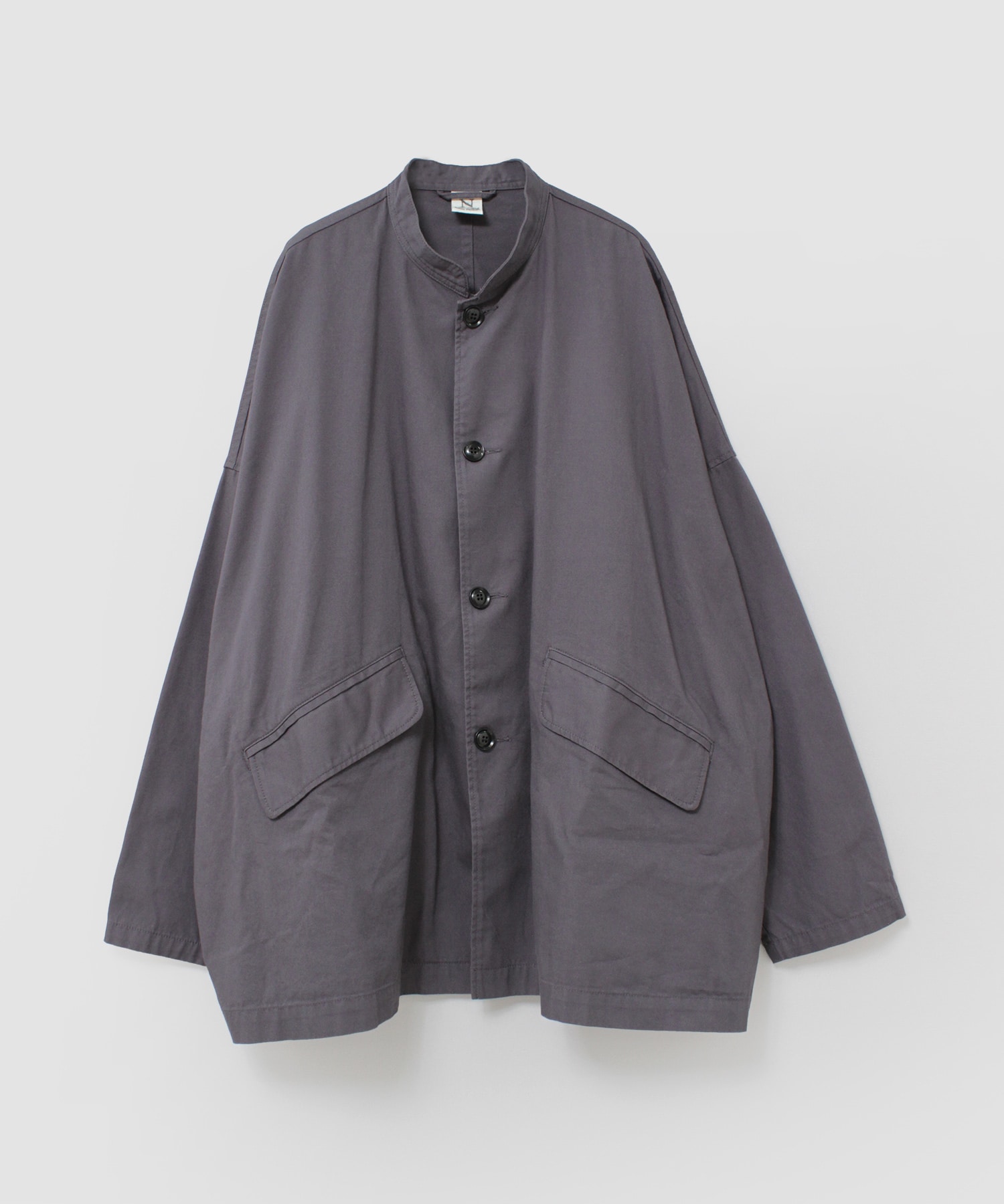 J2144 スタンドカラーロングジャケット