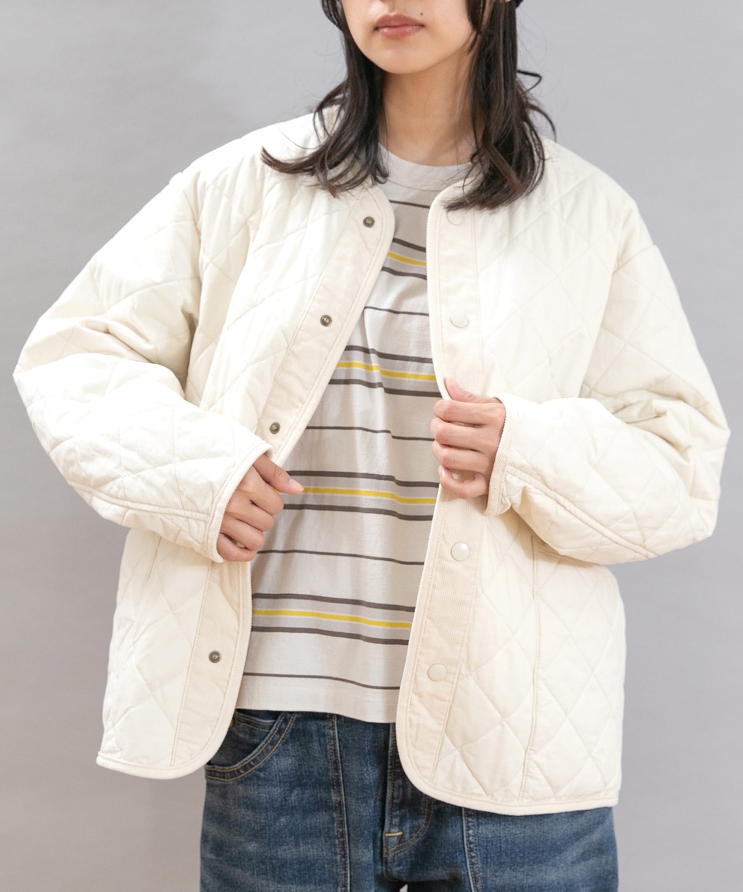 J2150 ウォッシュドキルトジャケット