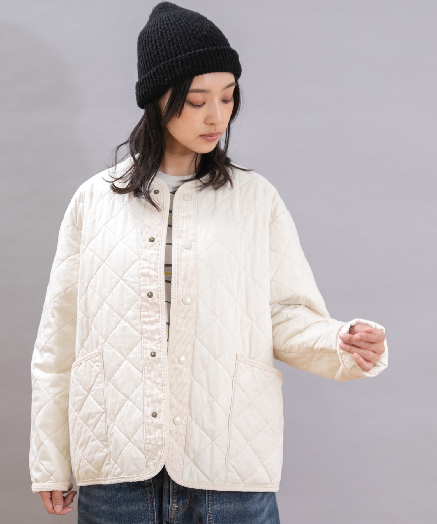 J2150 ウォッシュドキルトジャケット