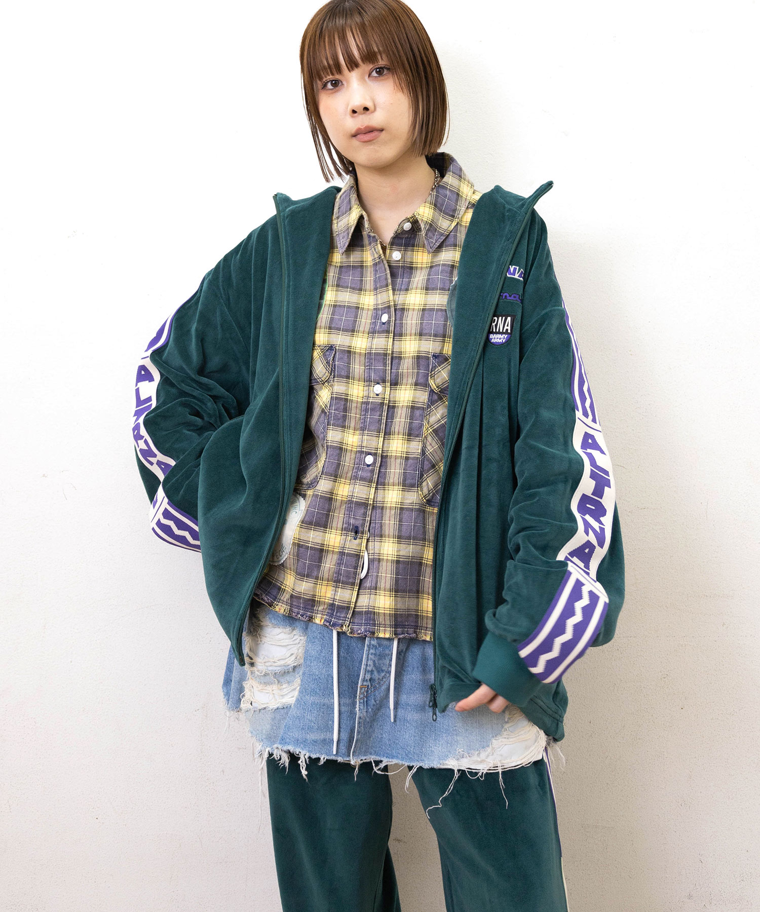 J2164 ベロアトラックジャケット