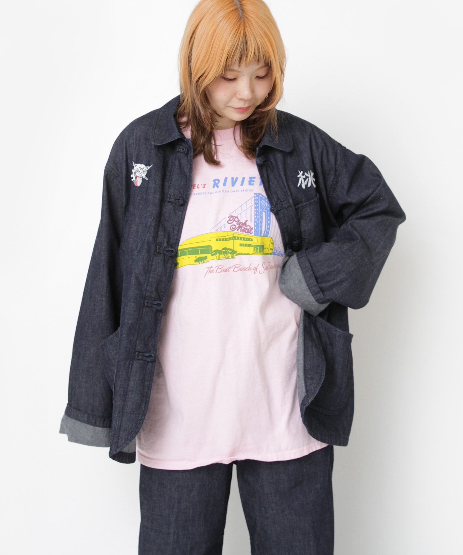 【PINK MOTEL】J2167 PM 桃虎ジャケット